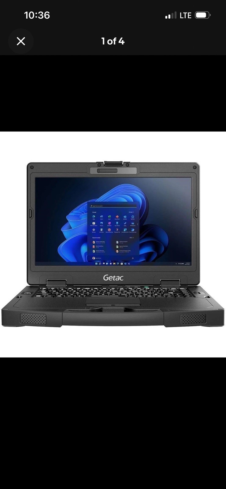 Getac S410 G5 Rugged Laptop 14″ Multi-Touch Intel Core i7 16GB 512GB SSD 5G Cell