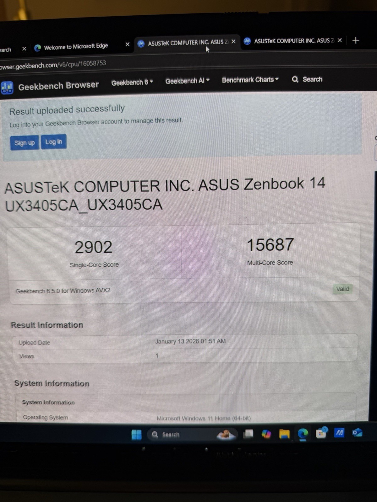 ASUS Zenbook 14 14″ 2K OLED Touch Intel Core Ultra 9 285H 32GB 1TB 9.9/10