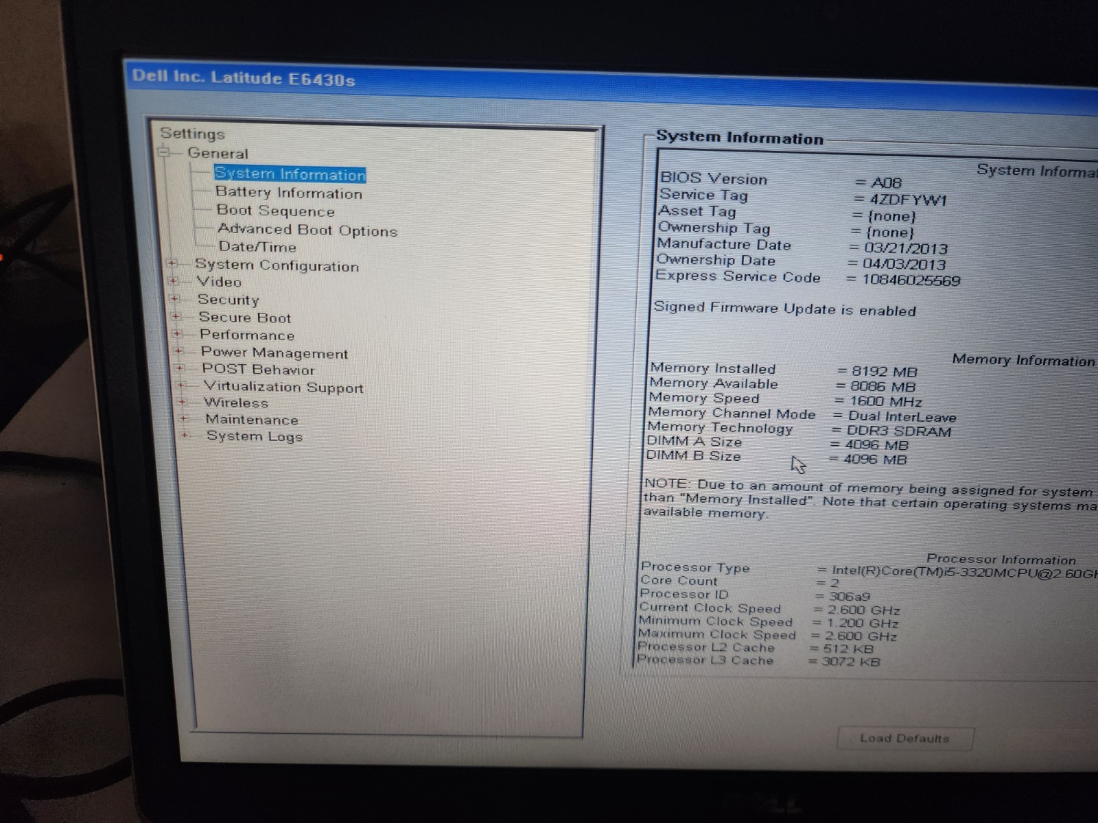 Dell Latitude E6430s Laptop 14″ i5 3320M 8GB DVDRW *READ