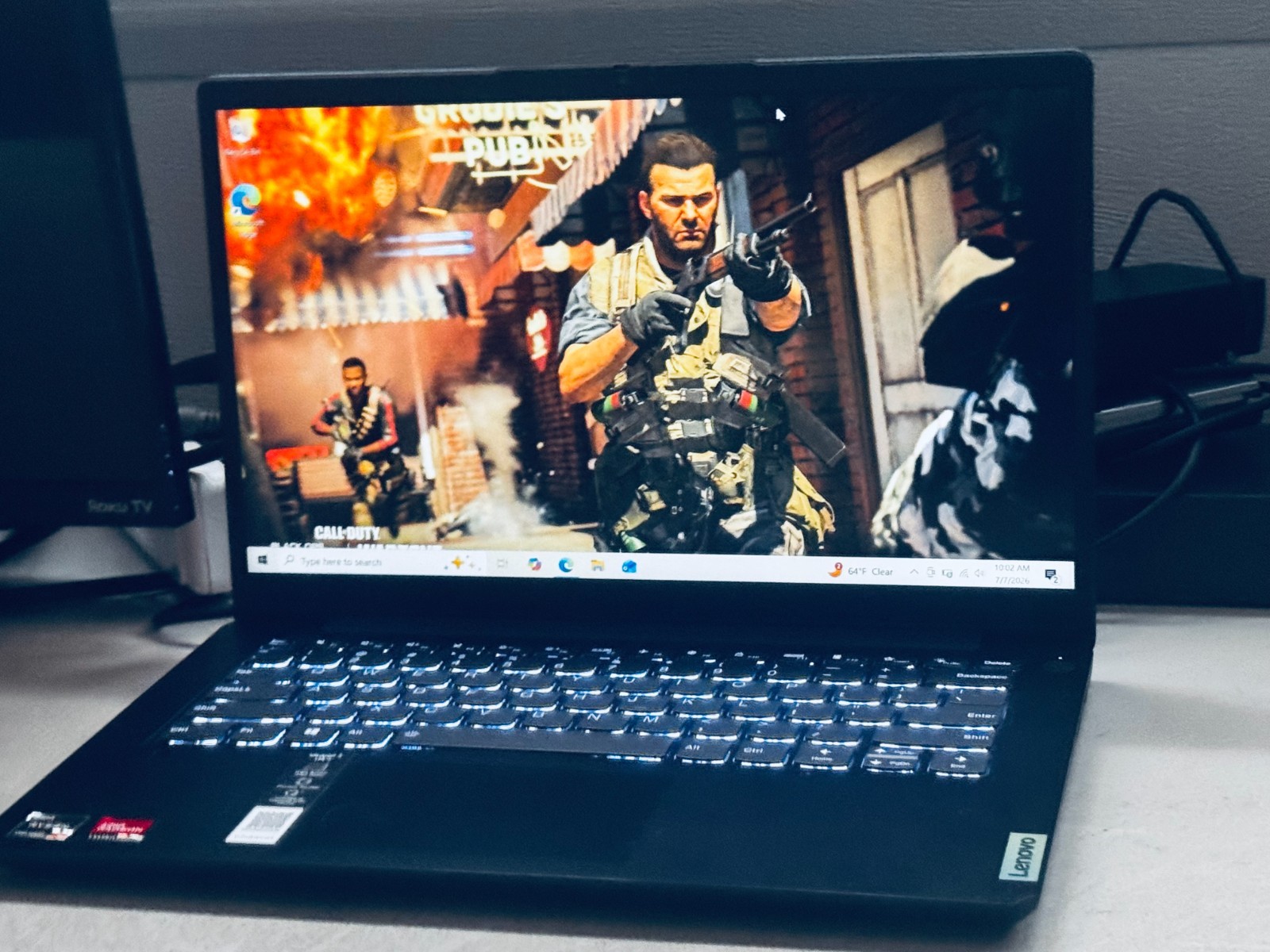 Lenovo IdeaPad Gaming Laptop-AMD Ryzen 5-12GB RAM-256GB-2GB VIDEO-12hr. Battery