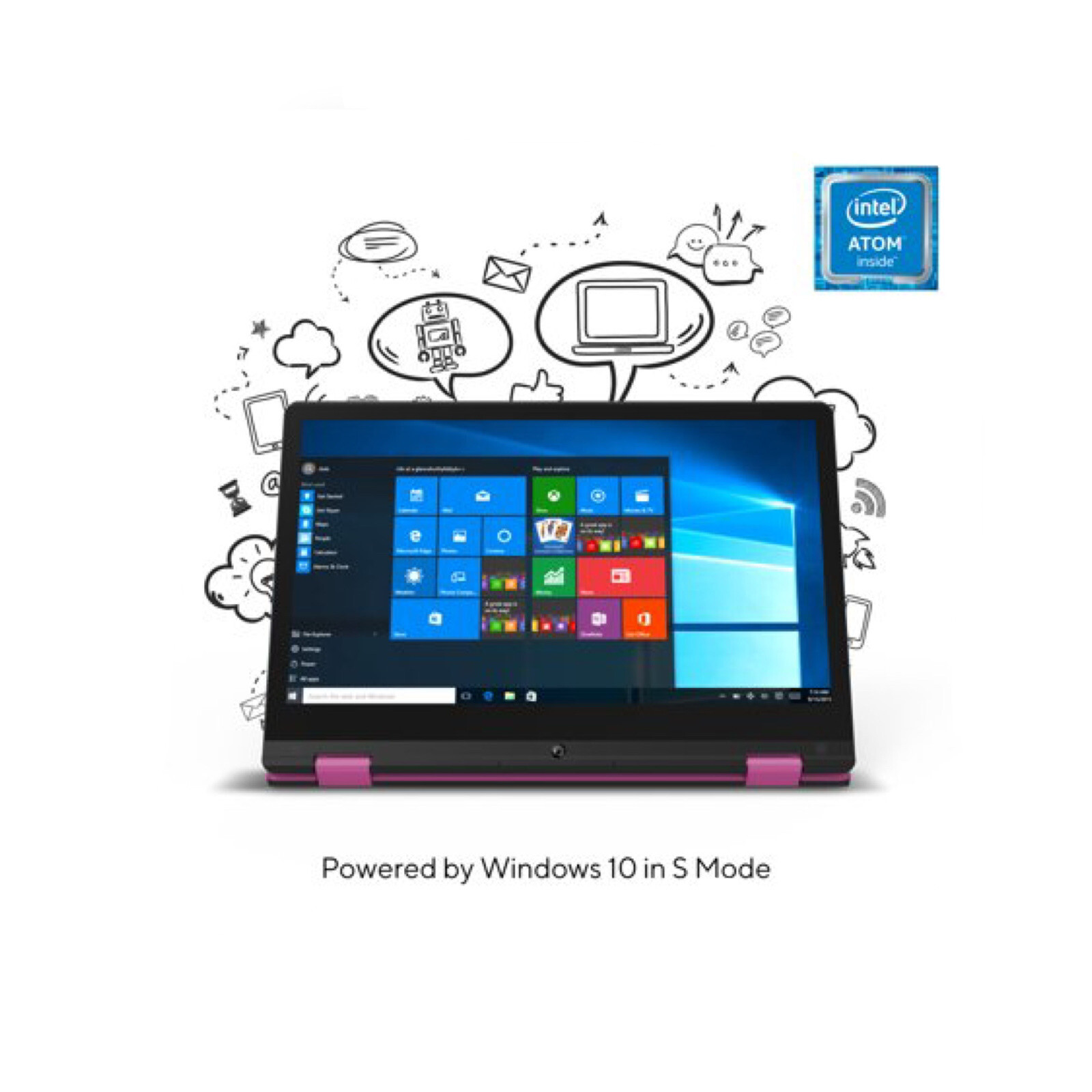 Core Innovations 11.6” Yoga Touch Screen Ultra Slim Notebook 4GB RAM 64GB SSD