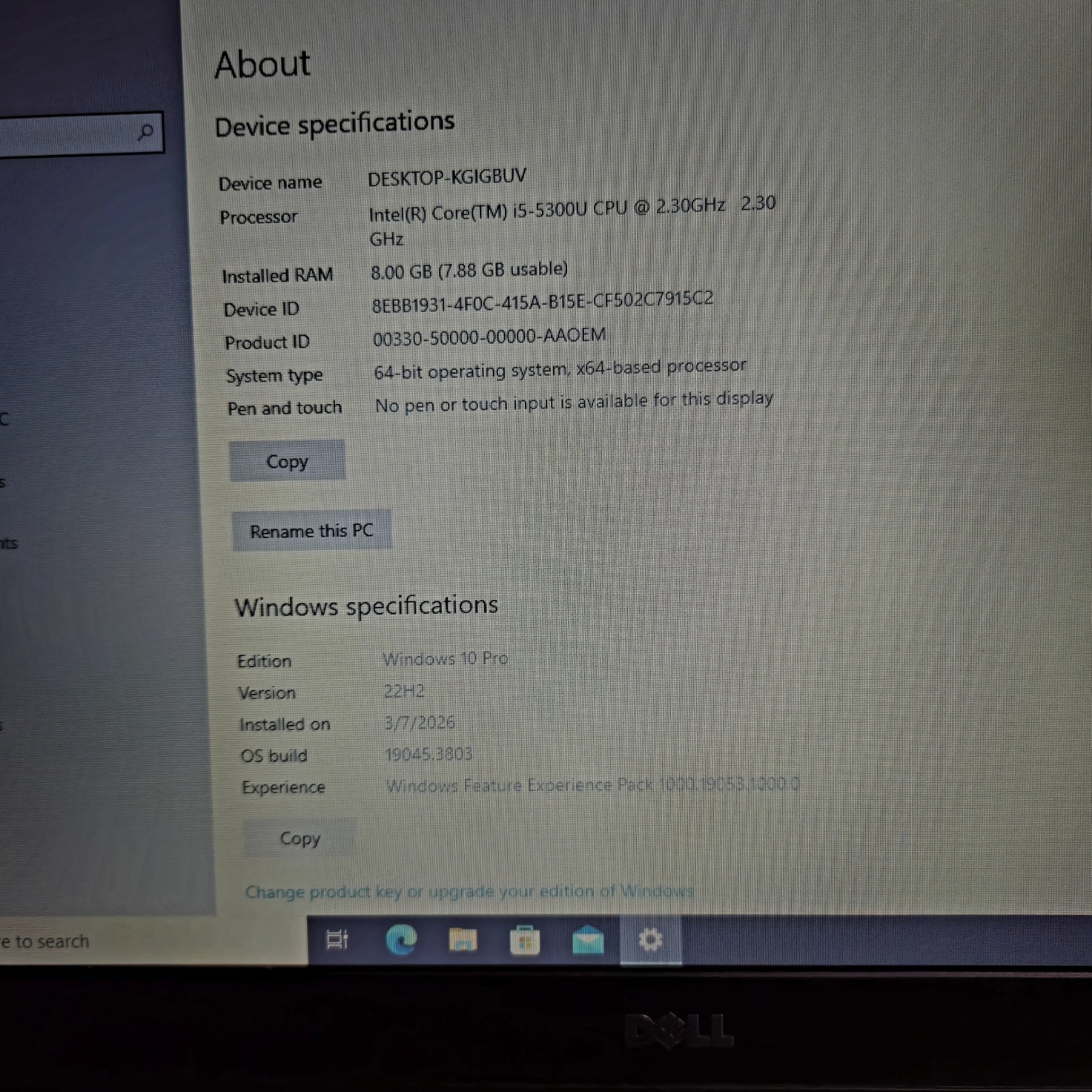Dell Latitude E5550 15.6″ FHD i5-5300U 8GB RAM 500GB HDD Win10 Home Webcam