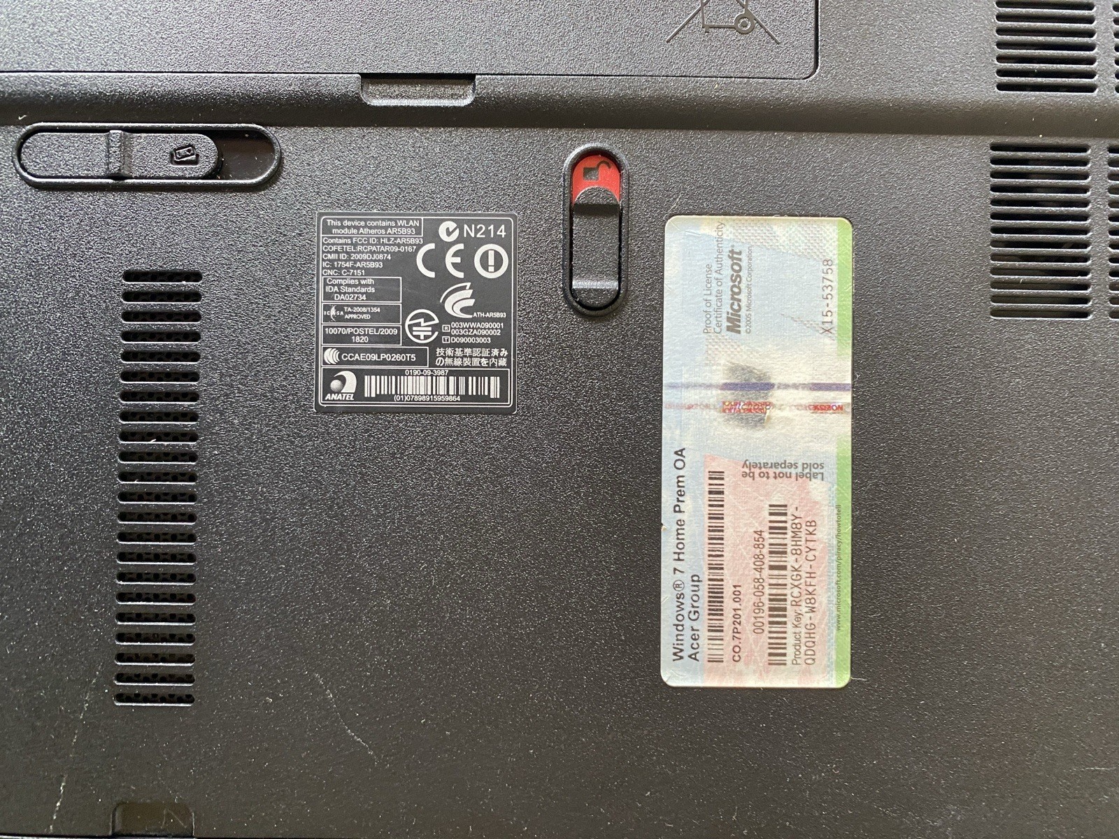 Gateway NEW95 Notebook AMD Vision Processor System Unit For Parts/Repair
