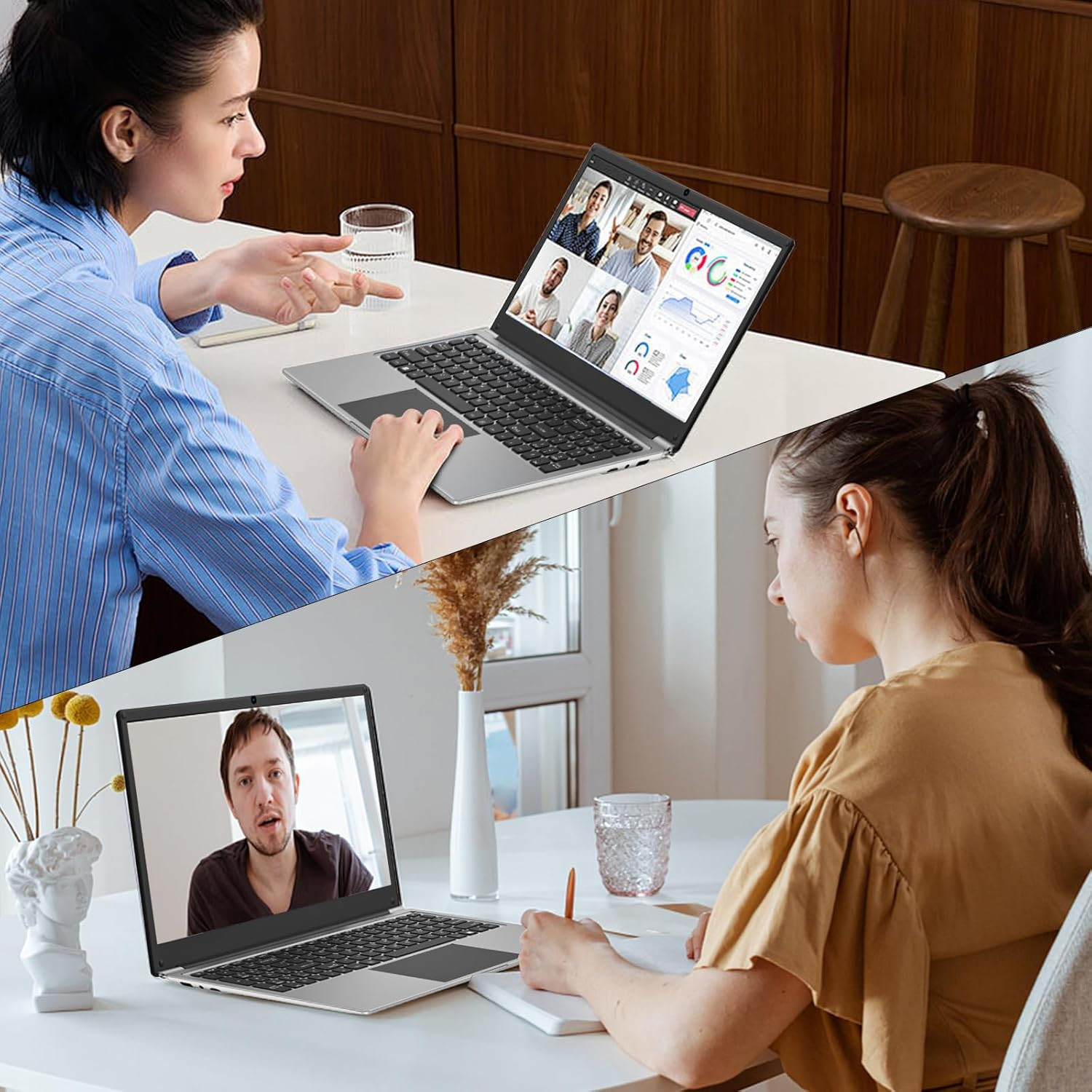 16 Inch Laptop Computer,8Gb RAM 256GB SSD Storage Laptop Pc,With AMD A9 Processo