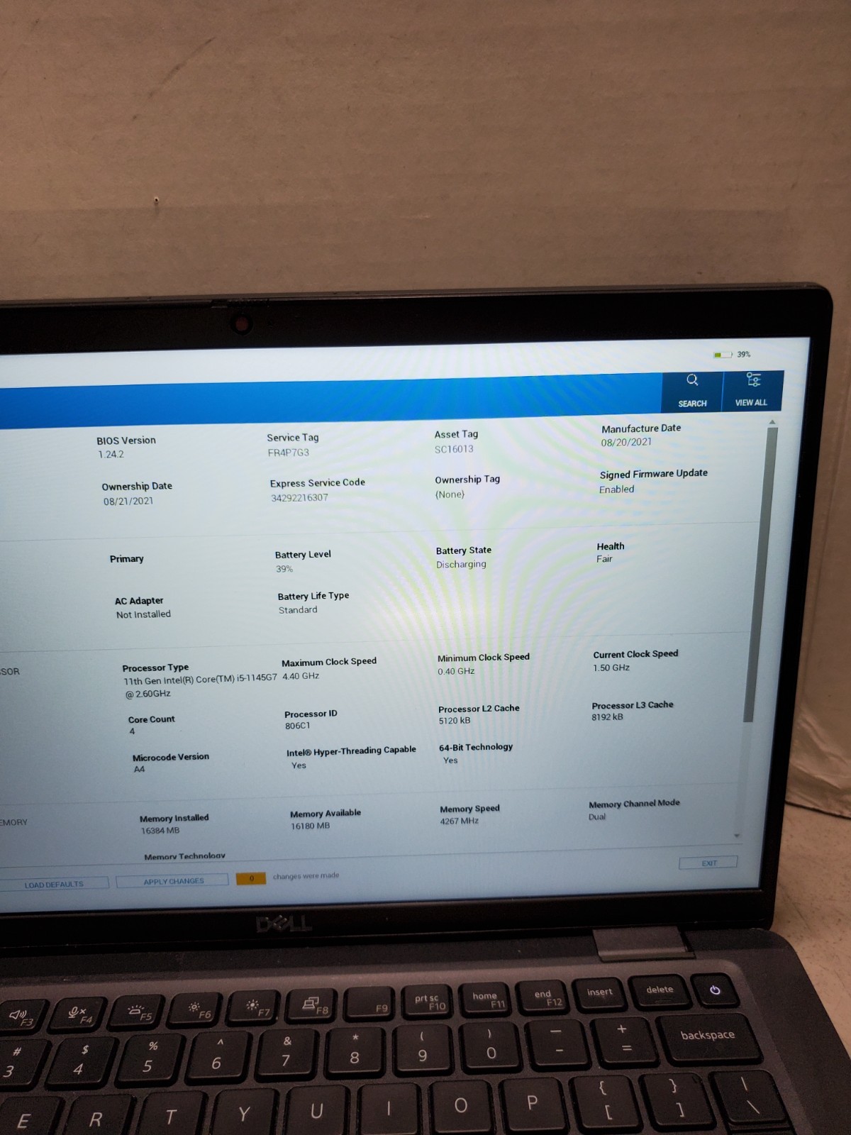 Dell Latitude 7420 14″ Laptop i5-1145G7 2.60GHz 16GB 256GB SSD Win11 #69