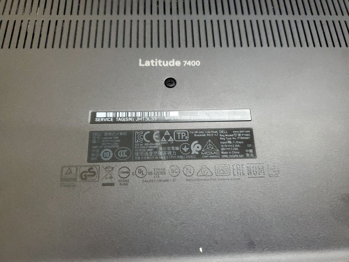 Dell Latitude 7400 14″ i5-8365U 8GB 256gb SSD Laptop W11P 011626-2