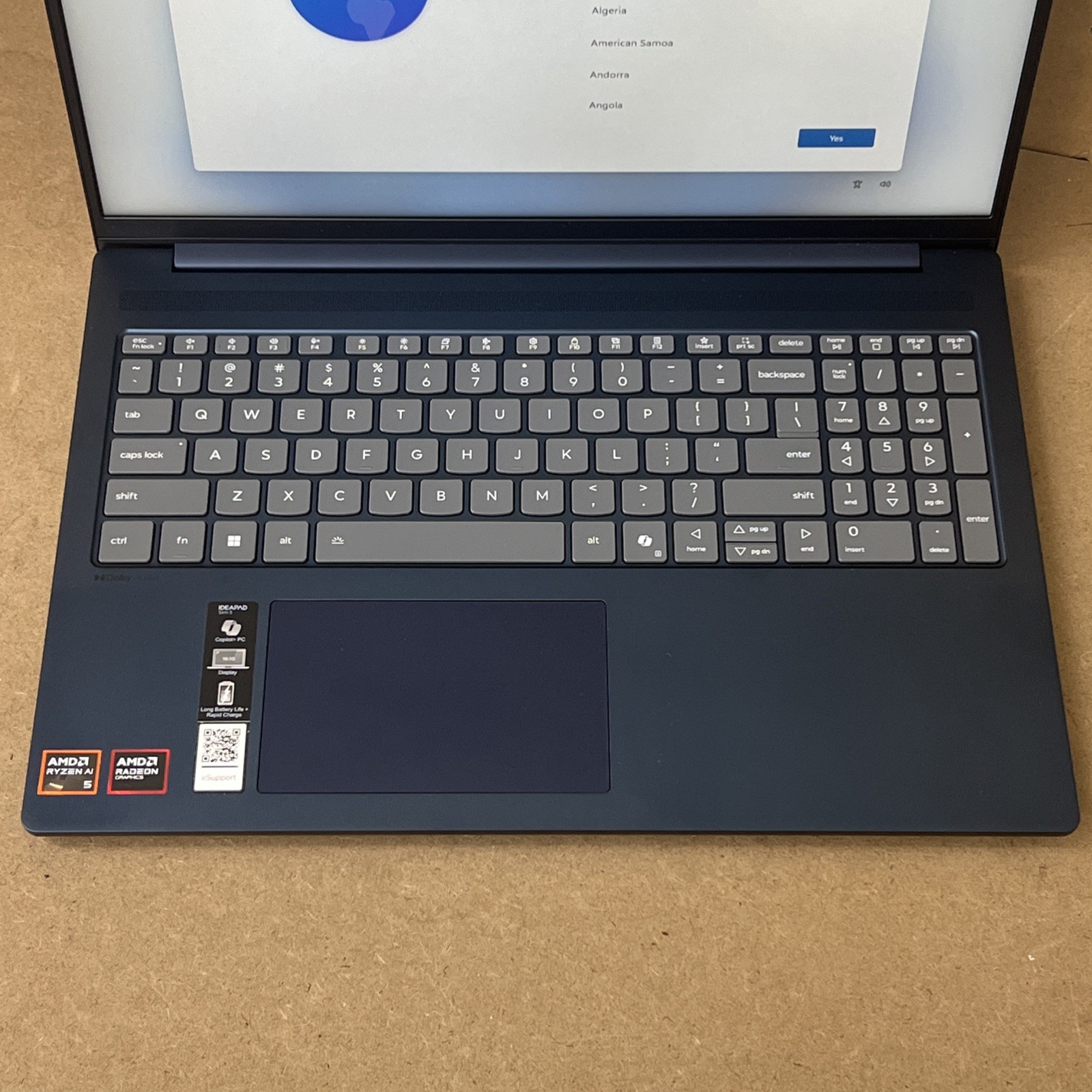 Lenovo IdeaPad Slim 5 16AKP10 AMD Ryzen AI 5 340 32GB Ram 512GB SSD – Excellent