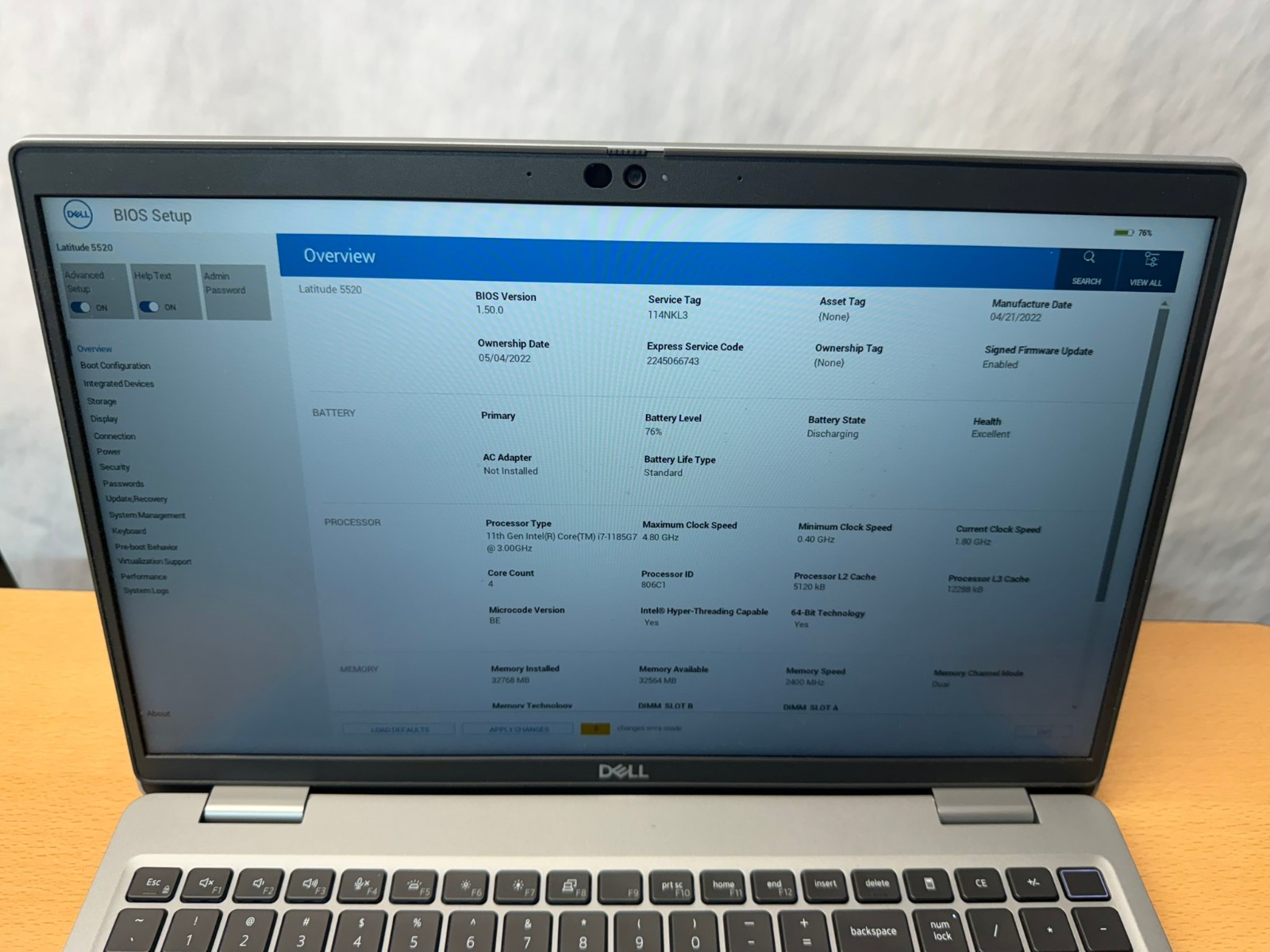 Dell Latitude 5520 i7-1185G7 32GB RAM 256GB SSD FHD Win11 BAD USB-A PORT – READ!