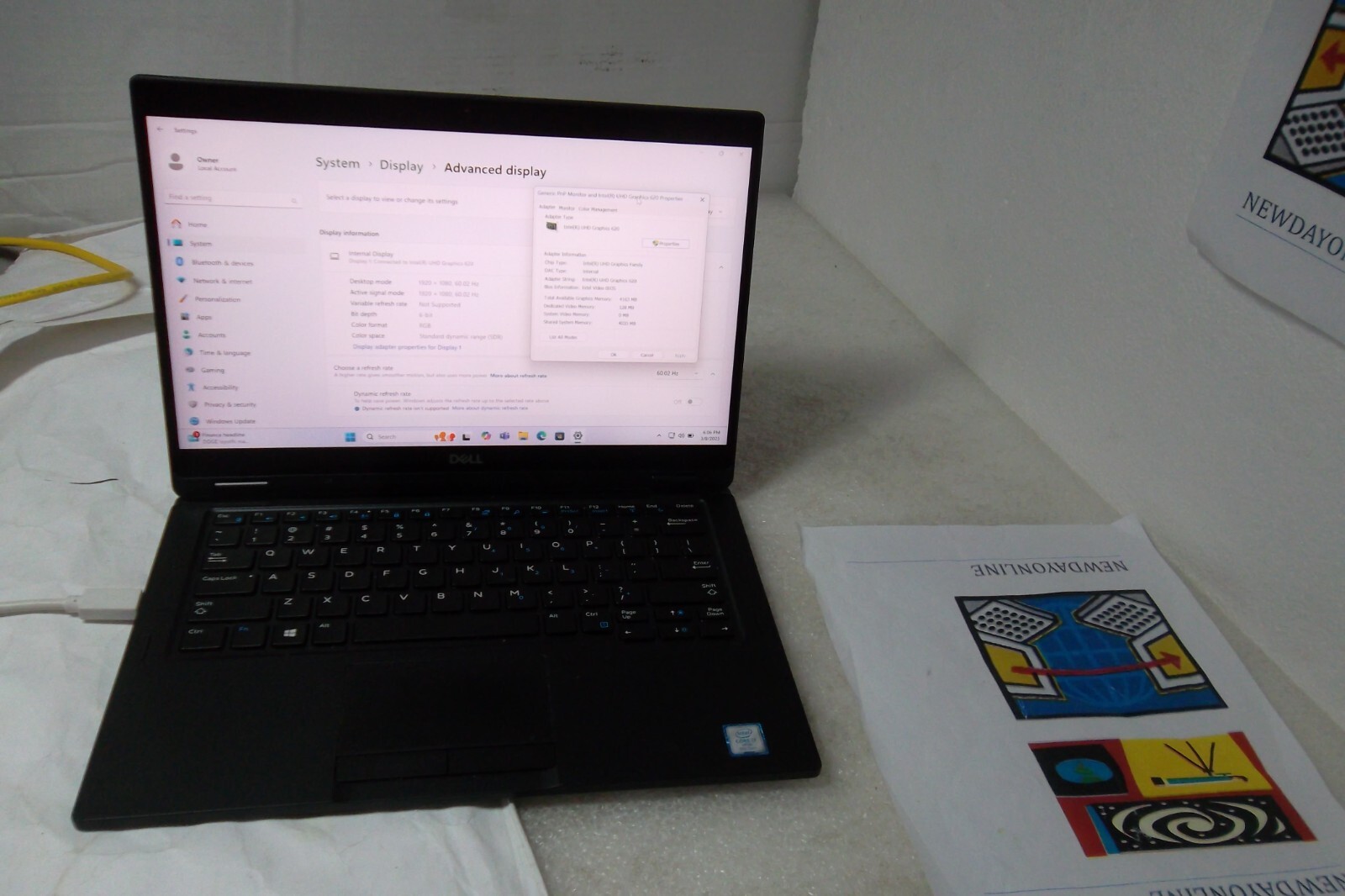 Dell Latitude 7390 2-in-1 Intel i7-8650U 8GB Wi-Fi BT 256GB Webcam 1080p Touch