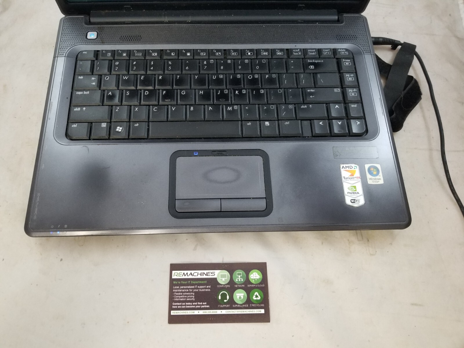 Compaq Presario F700 Laptop AMD Turion 64 x2 2GHz 2GB No HDD Nvidia GPU