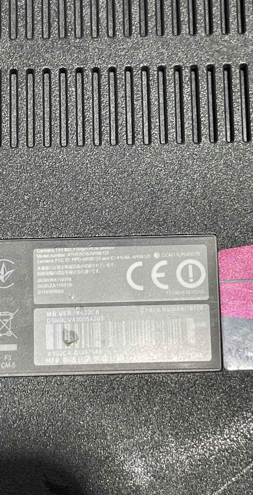 Asus Q500A C9NOAS117181366 X502C D5NOCV430054203 65W Laptop No HDD Lot of 2