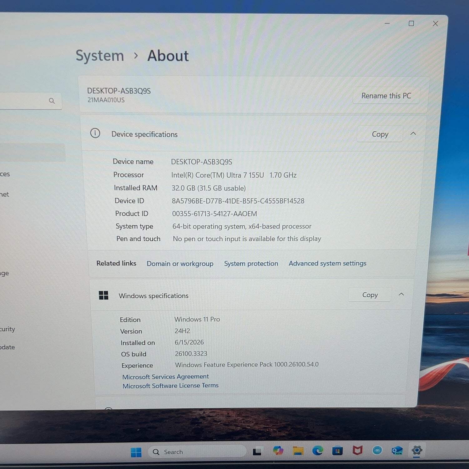 Lenovo ThinkPad E16 Gen 2 16″ Core Ultra 7 155U 1.7GHz 32GB RAM 1TB SSD