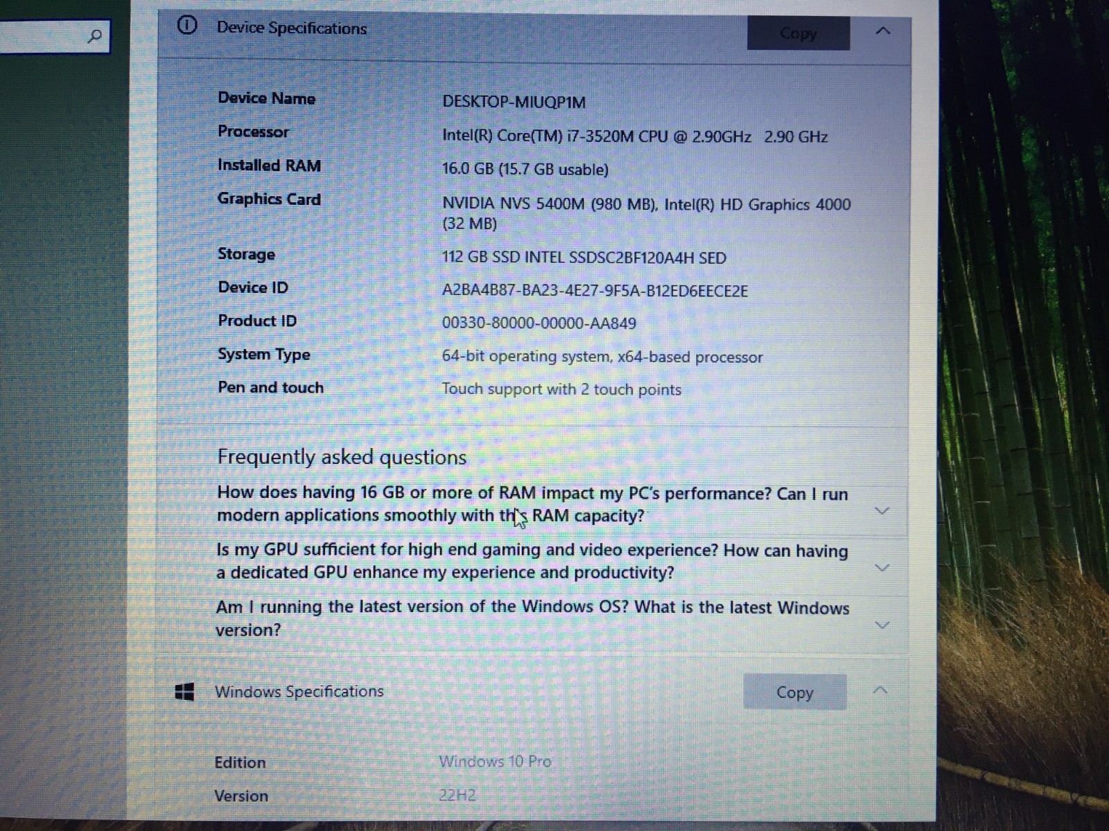 Lot of 3 Lenovo ThinkPad T430 14” i7-3520M 16GB RAM 120GB SSD
