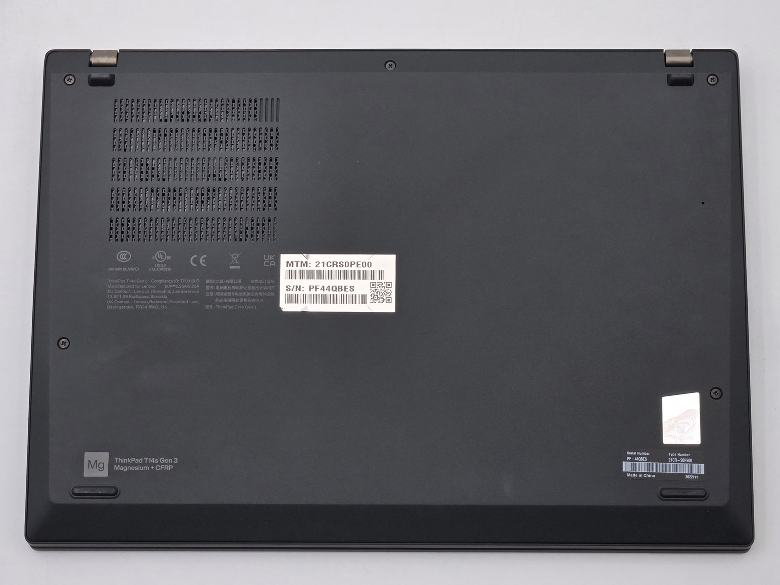Lenovo ThinkPad T14s Gen 3 14″ FHD+ Touch RYZEN 5 6650U 16GB Palmrest *READ*