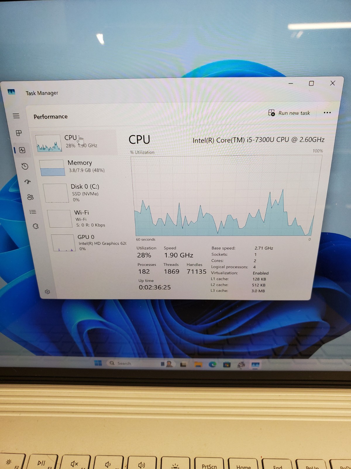 Surface Book 2 Model 1832 Intel Core i5-7300U/256GB SSD/8GB RAM