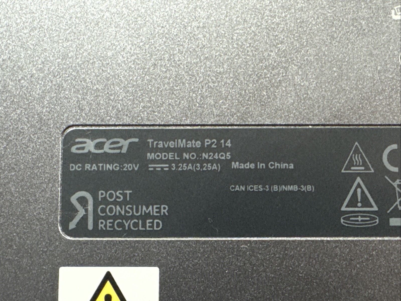 Acer TravelMate P214 i5 2.40GHz 8GB RAM 256GB SSD 14in