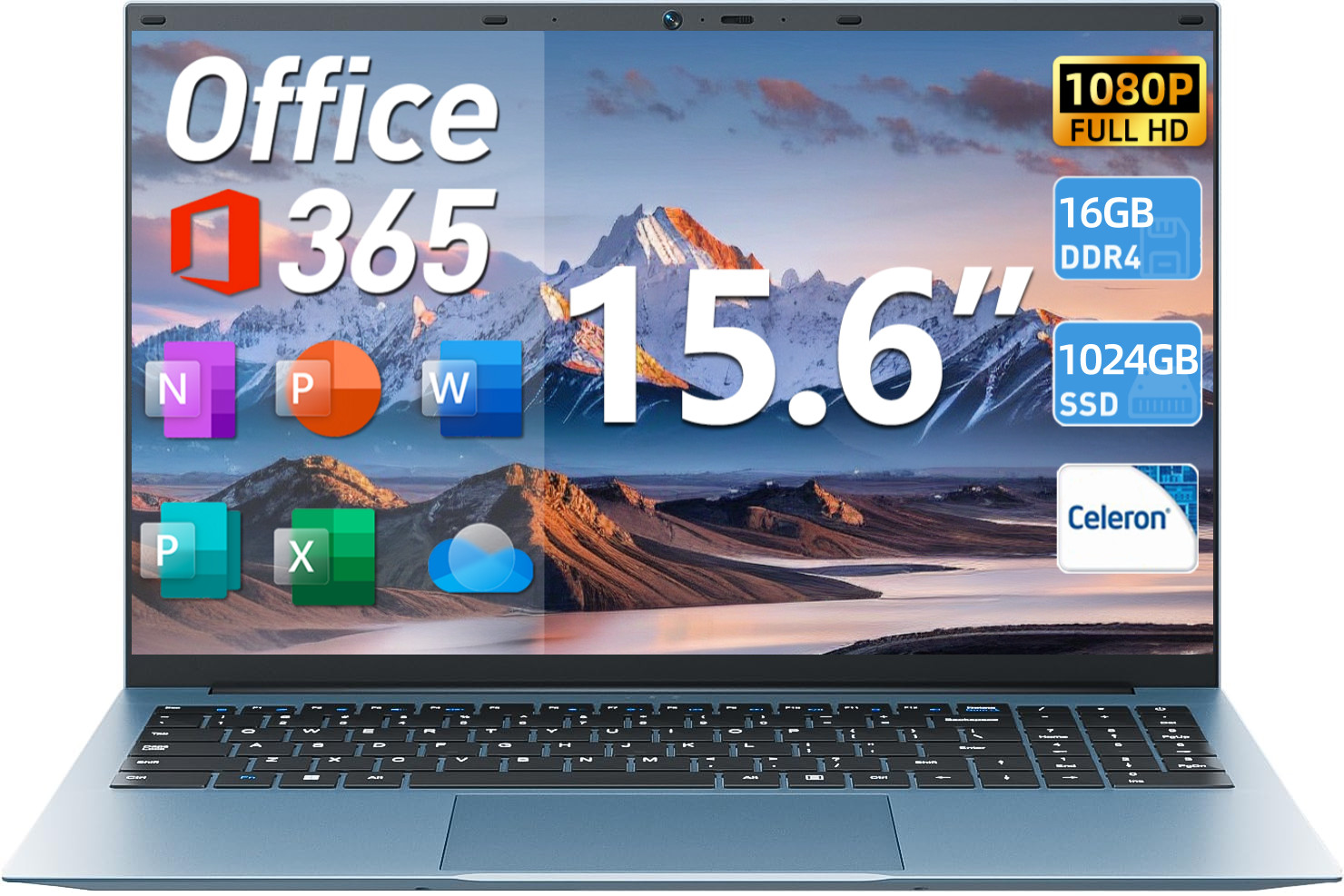 2026 SGIN 15.6″ Thin Laptop Intel N5100 16GB RAM 1TB SSD Win 11 PRO Office 365