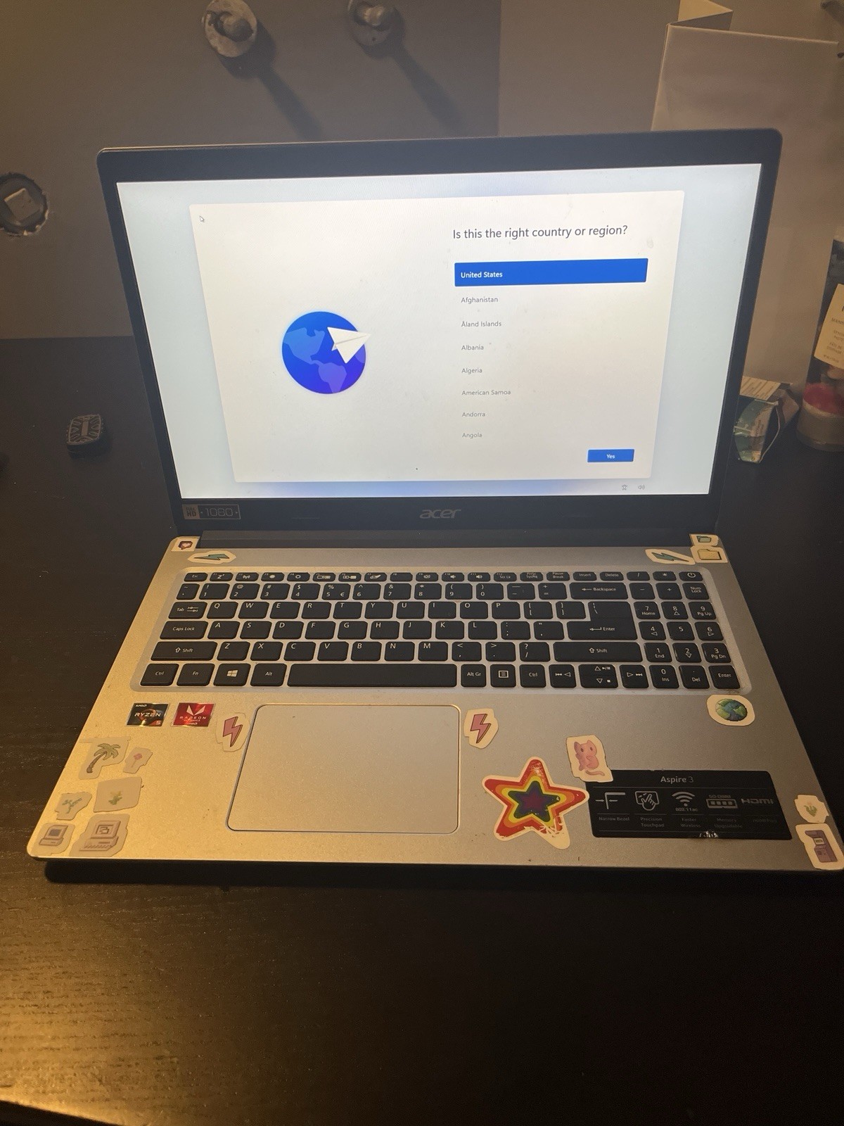 Acer Aspire 3 A315‑23 • Ryzen 3 • 128GB SSD • Fresh Reset • Charger
