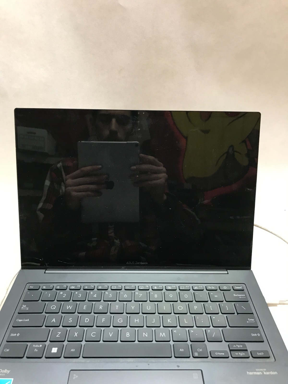 Asus ZenBook 14X OLED 14″ Intel Core i7 EVO 8GB RAM NO SSD/OS For Parts READ -DW