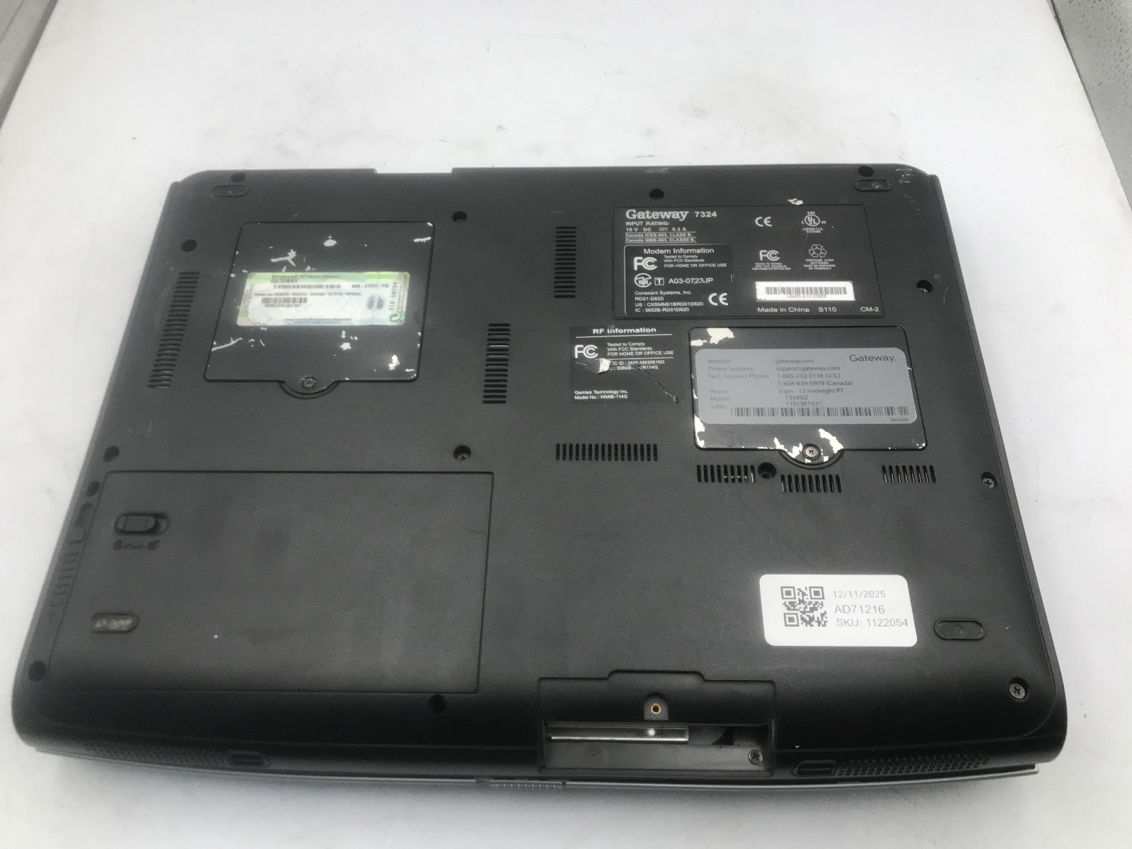 GATEWAY 7324 – BOOTS TO BIOS – INTEL PENTIUM 4 – 480MB RAM – NO OS -READ DESC-BB