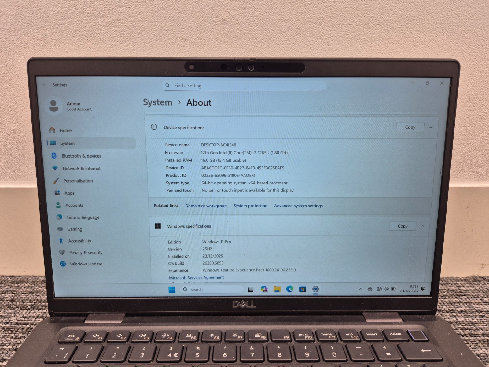 Dell Latitude 7330 i7-1265U 16GB RAM 256GB SSD 13.3″ FHD Win 11 Pro Laptop