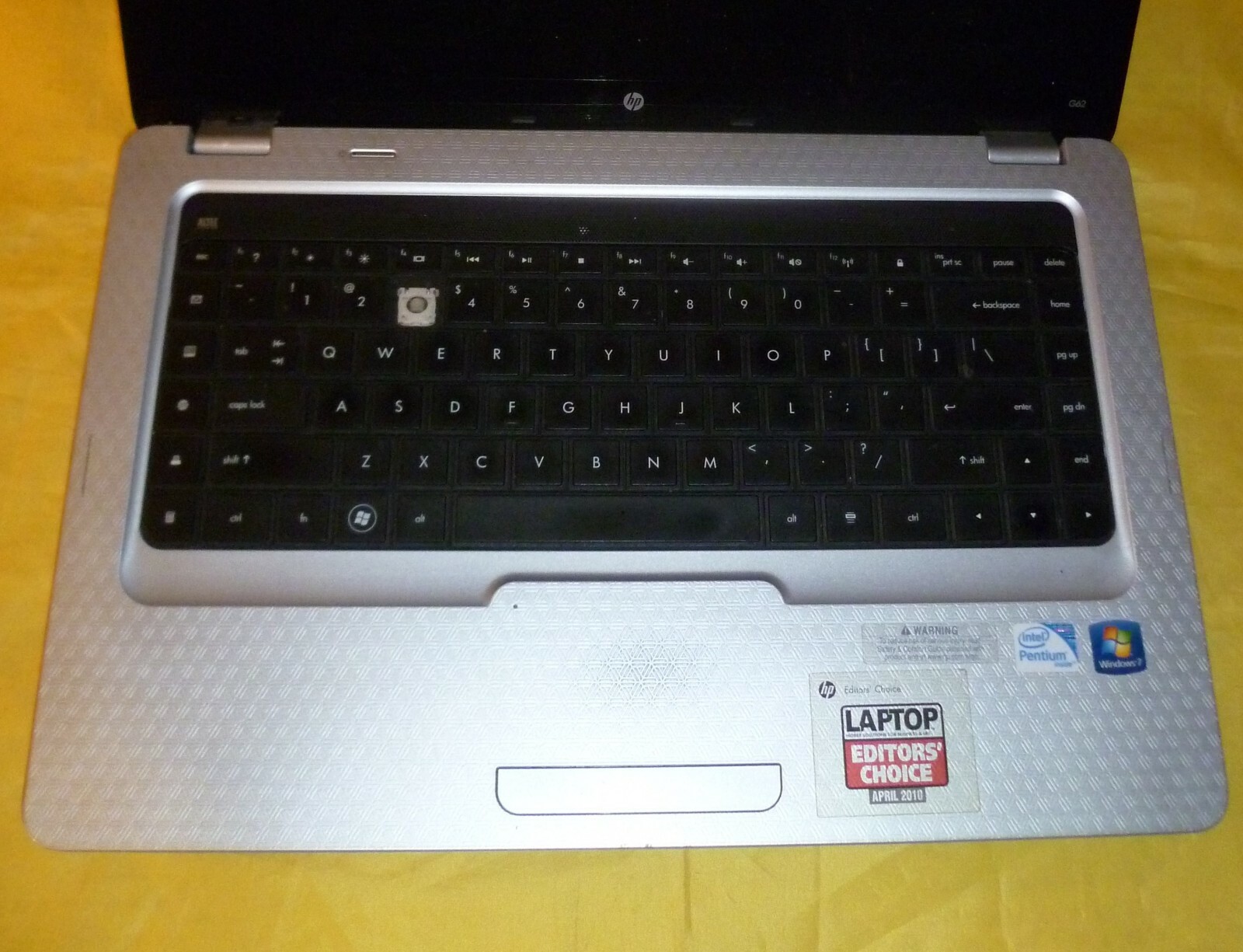 HP G62 Intel Core i3-225M 2.13GHz 4GB RAM Laptop No HDD For Parts Or Repair