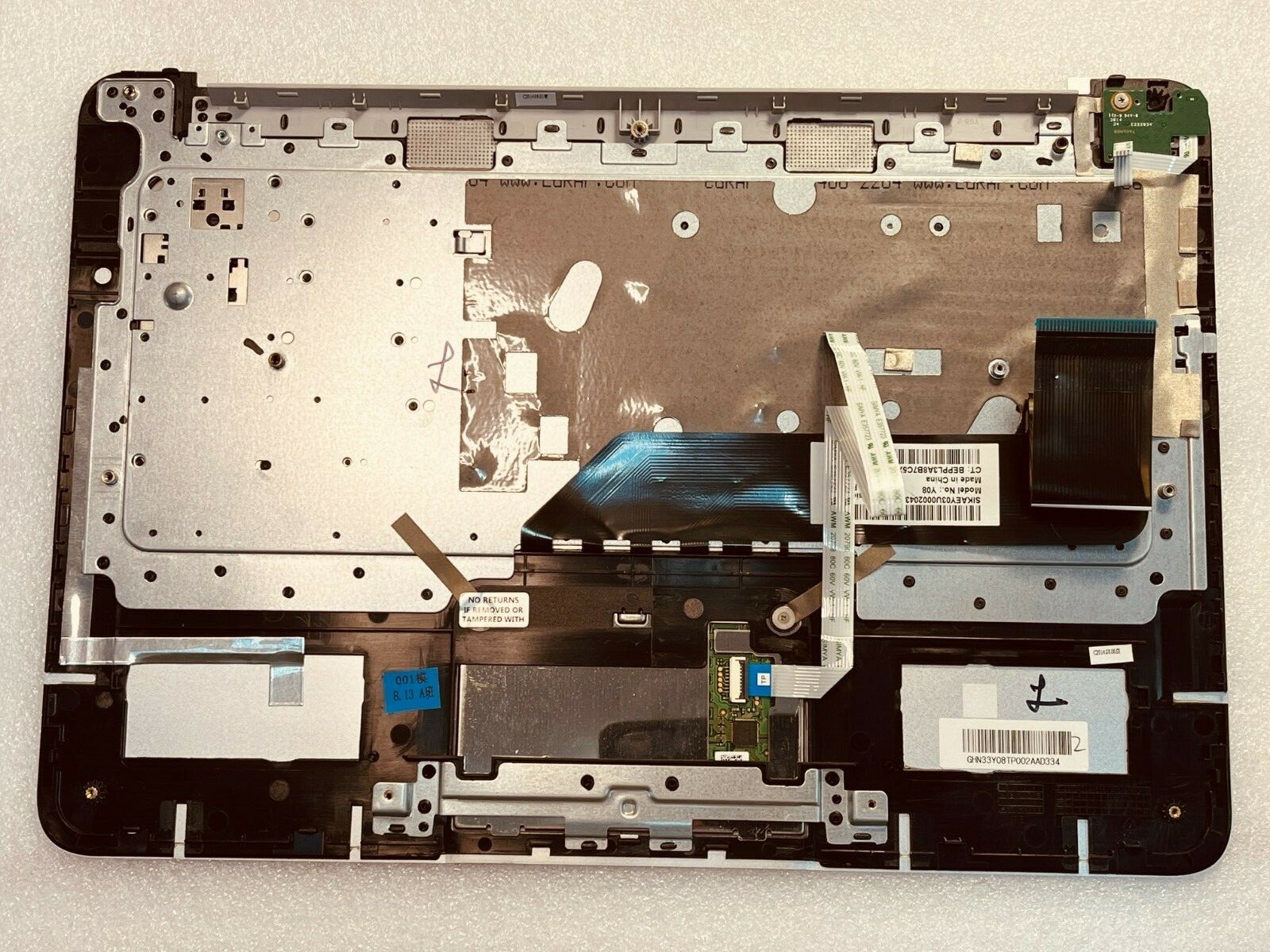 HP Stream 14-z010nr Palmrest w/Keyboard,Touch Pad Mouse,Power button board