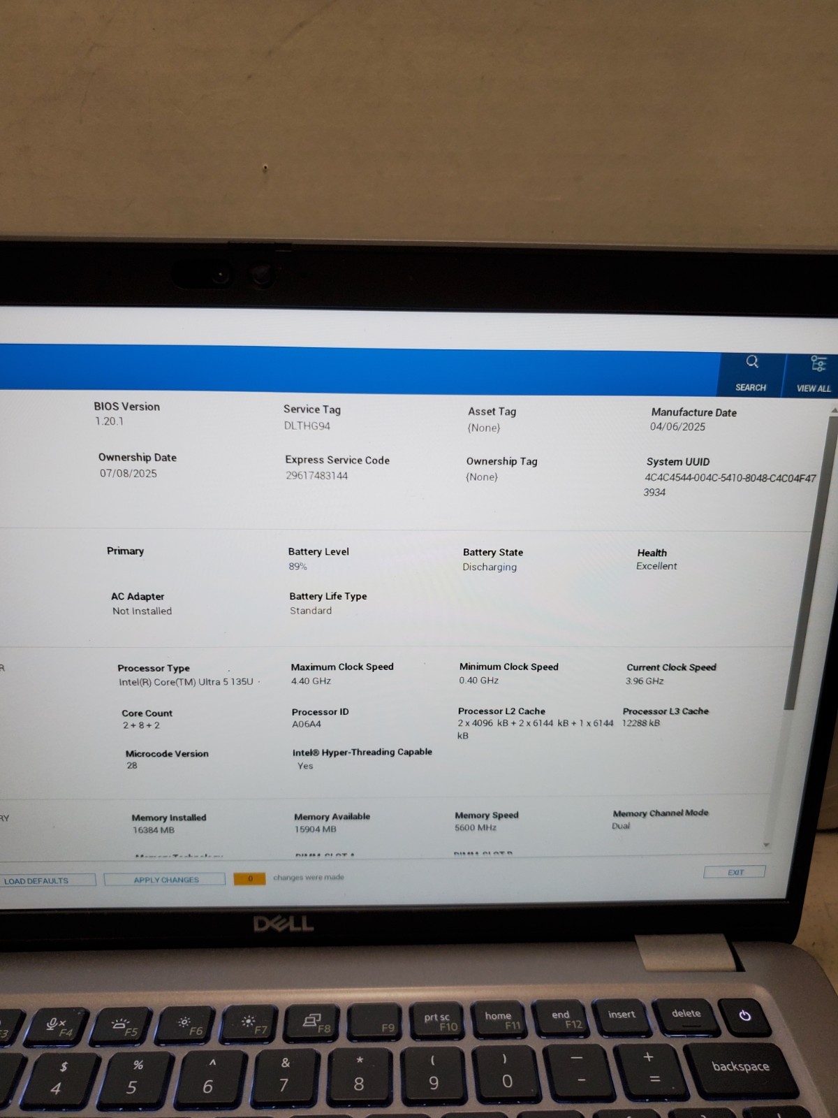 Dell Latitude 5450 14″ Laptop Ultra 5 135U 16GB RAM 256GB SSD Win11 #69