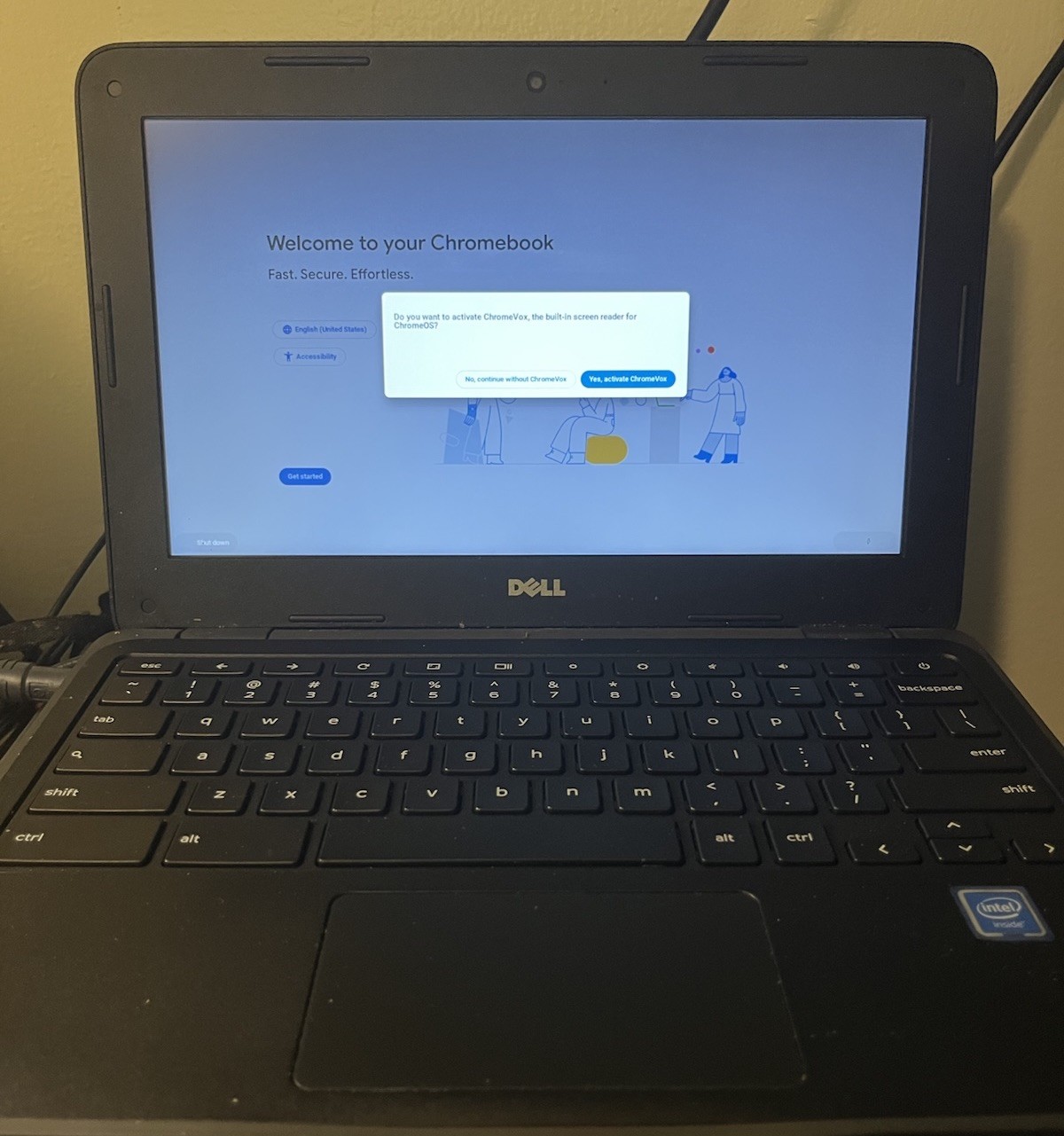 Dell Inspiron 3181 Chromebook Model P26T 10 x 6 inch Screen w/ Charger