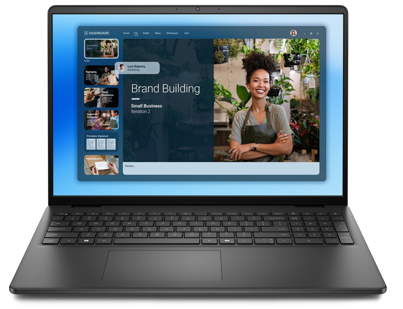 Dell Pro 16 PC16250 Laptop Intel Core 7 150U 16GB 256GB NVMe Webcam, Backlit KB