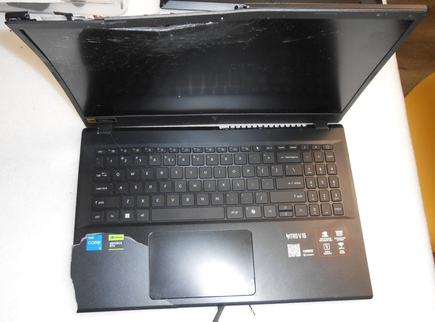 Acer Nitro V 15 ANV15-52 GAMING – i5-13420H CPU✔RTX 5050 – 55839 Salvage
