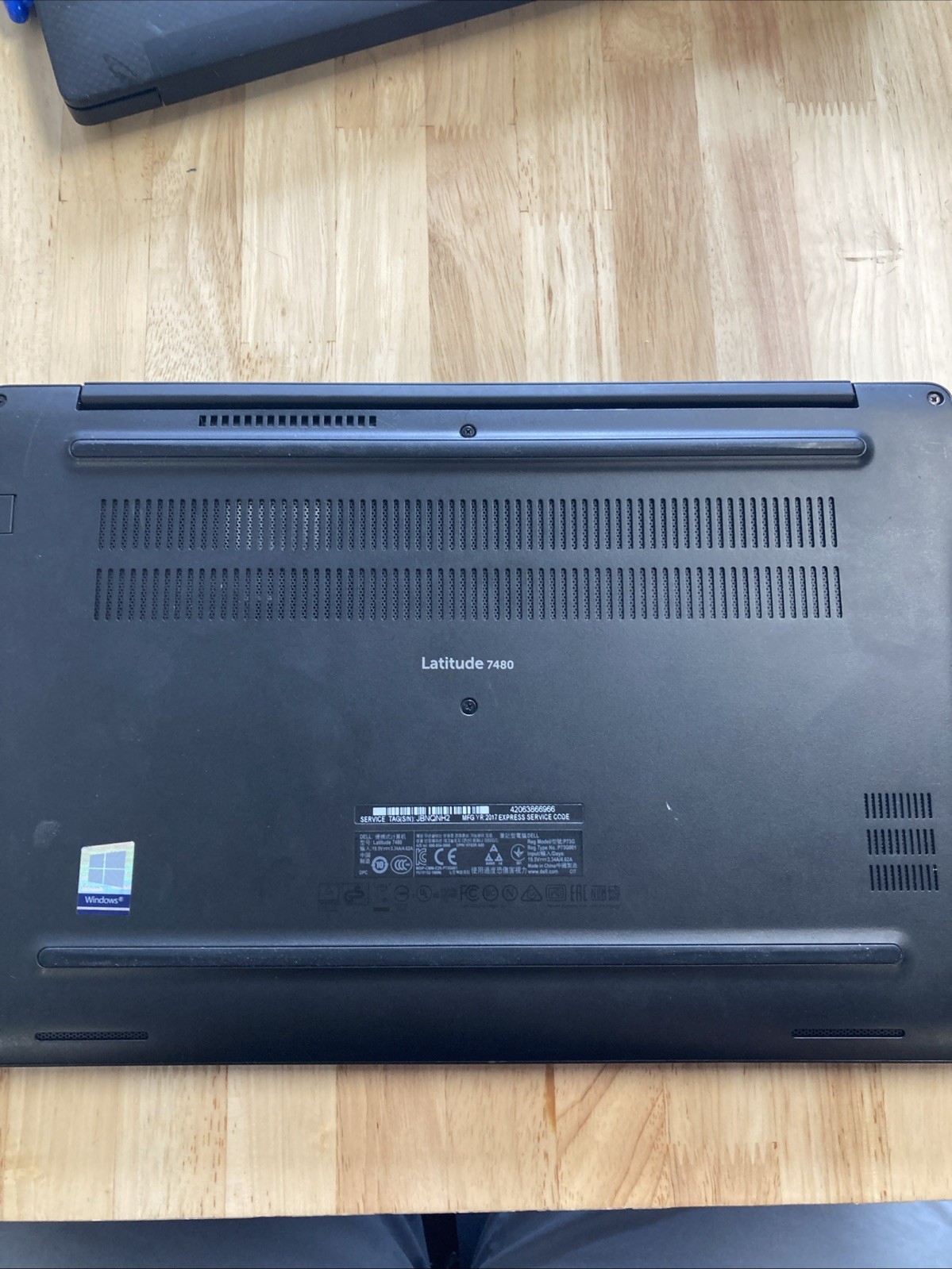 DELL LATITUDE E7480 i7-7600U @2.80 GHz, 16 GB RAM, NO HDD No Battery #1006