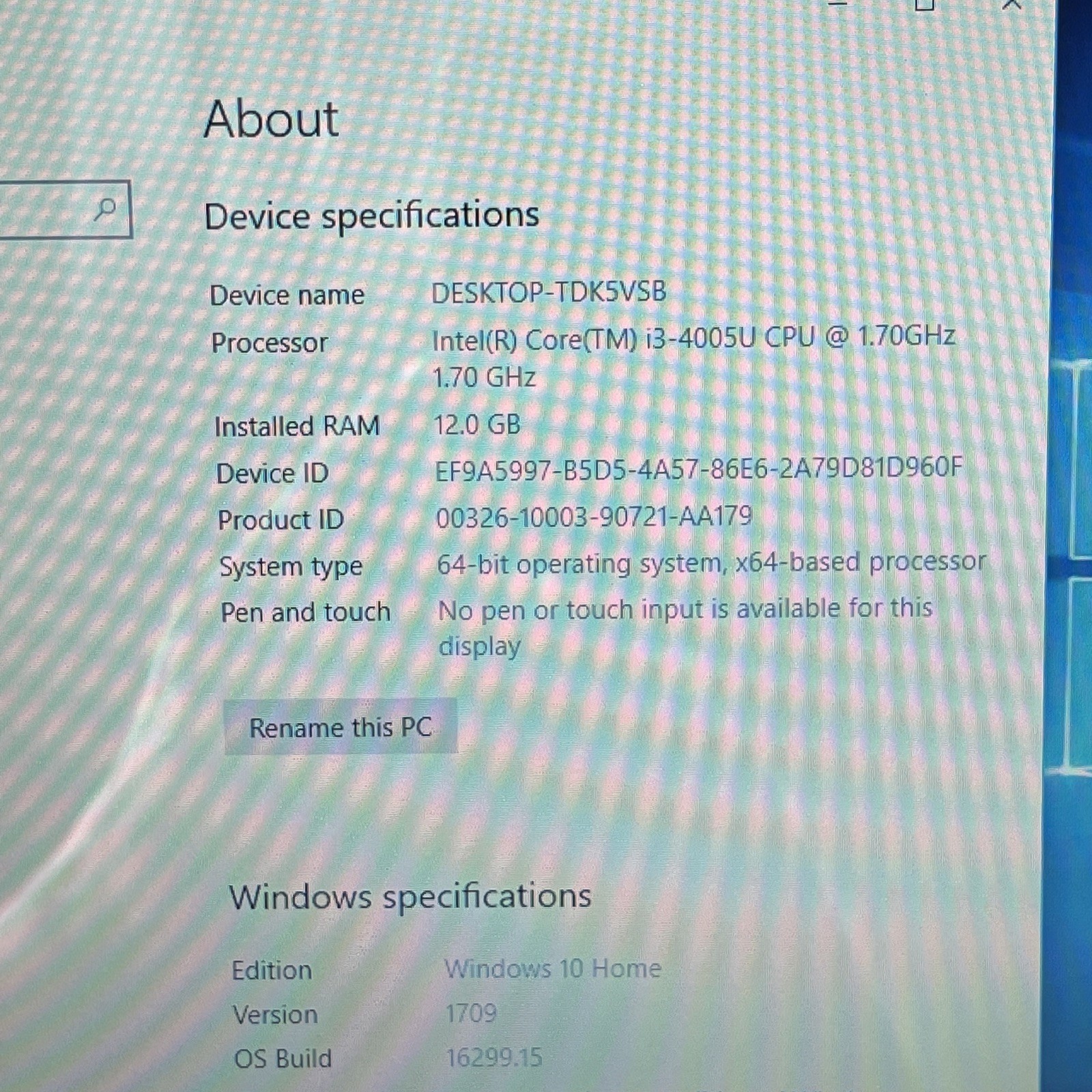 HP Pavilion 15 Notebook PC 15 i3 – 4005U 1.70ghz 12GB Ram 1TB Touchscreen (READ)