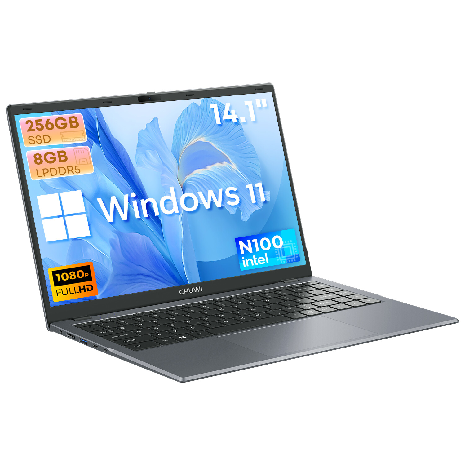 CHUWI GemiBook XPro 14.1in Laptop Intel Alder Lake N100 3.4Ghz Windwos 11H 8+256