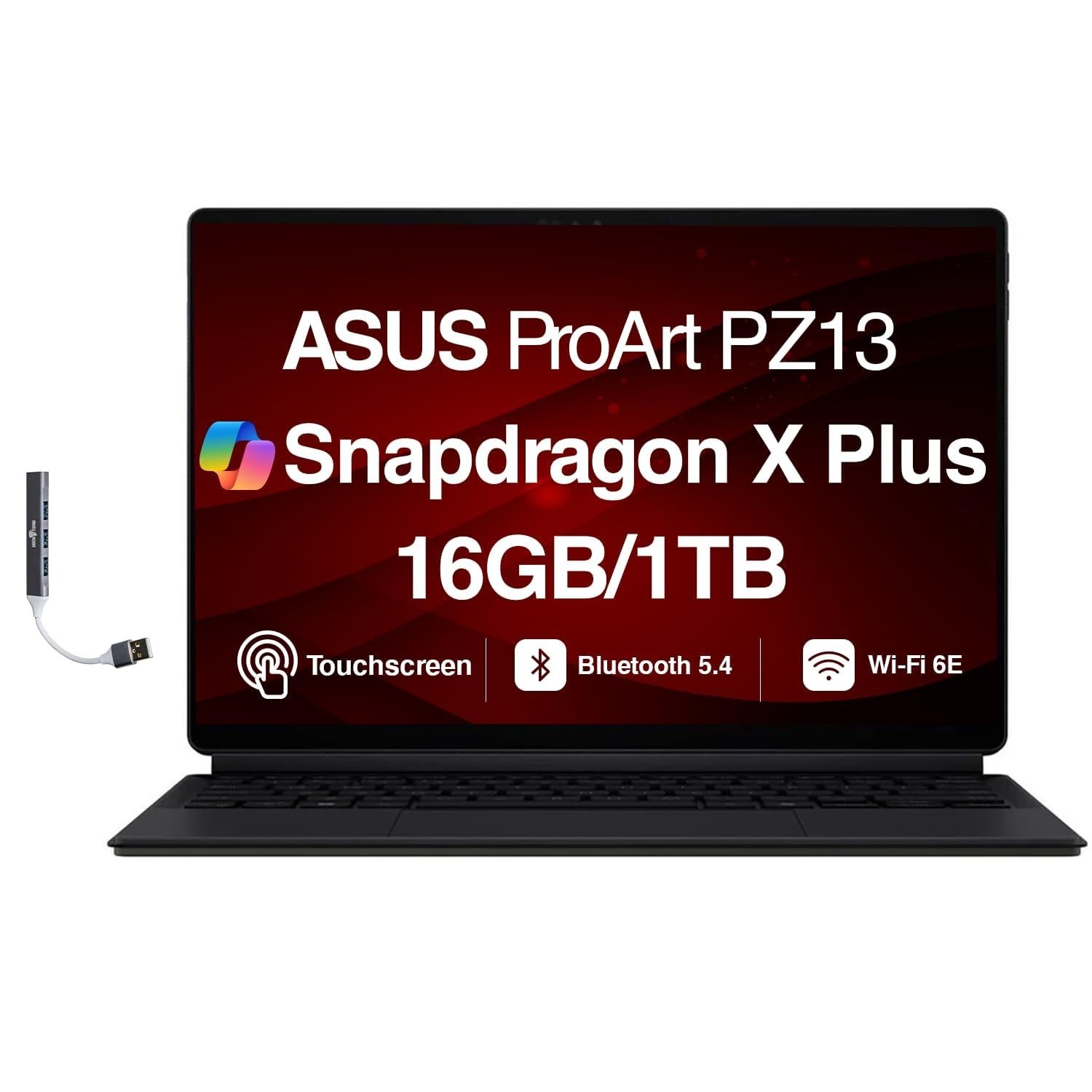 ASUS ProArt PZ13 13″ 3K OLED Snapdragon X Plus 16GB 1TB SSD Copilot+ Laptop
