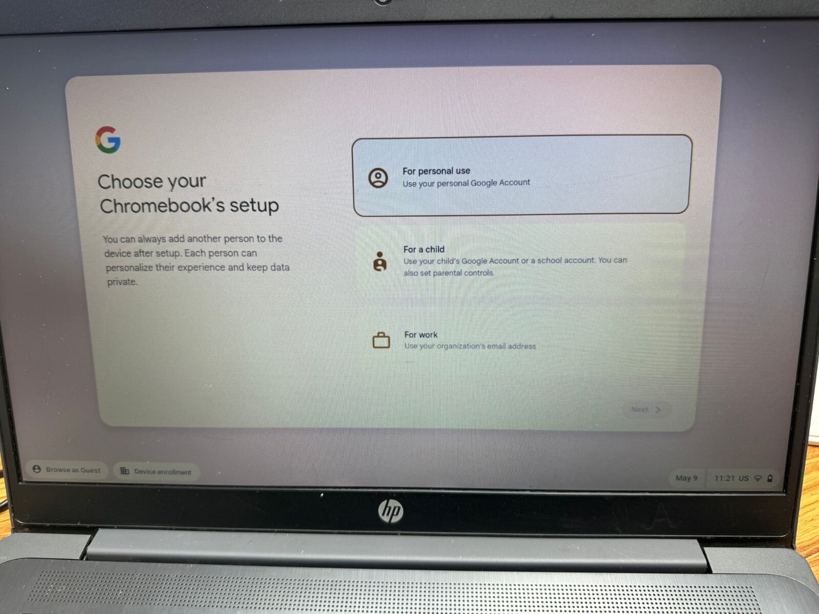 HP Chromebook 14 G6 – 1A715UT 14″ Intel Celeron N4020 1.1GHz 4GB RAM 32GB eMMC