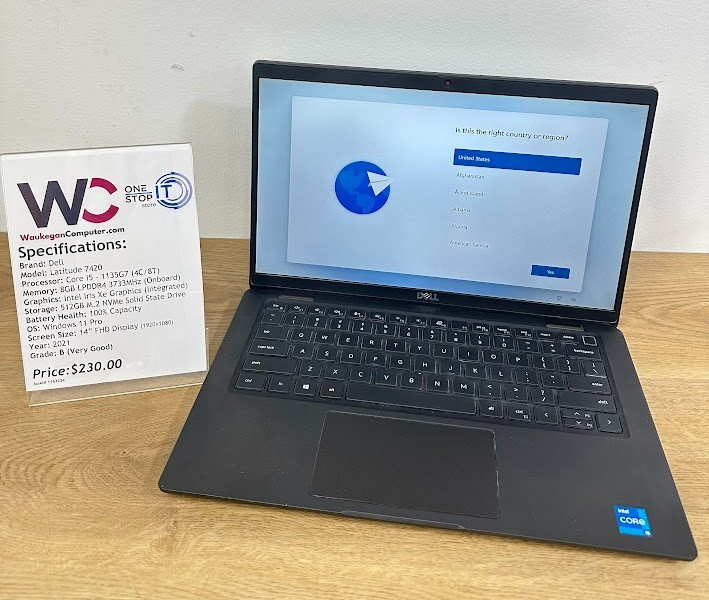 Dell Latitude 7420 Core i5 1135G7, 8GB LPDDR4, Intel Iris Xe, 512GB SSD 2021
