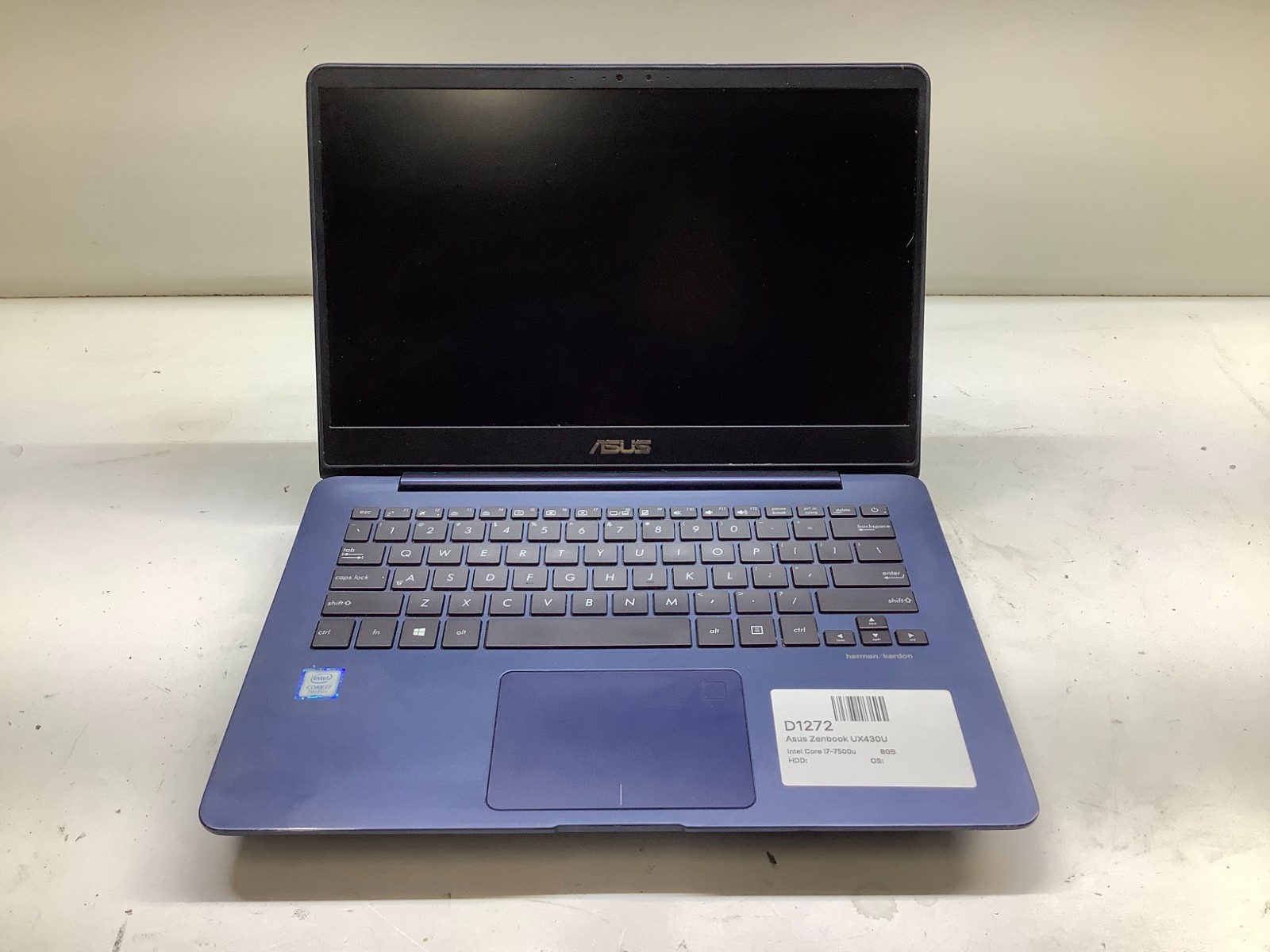 Asus Zenbook UX430U Intel Core i7-7500u 2.7GHz 8GB NO HDD
