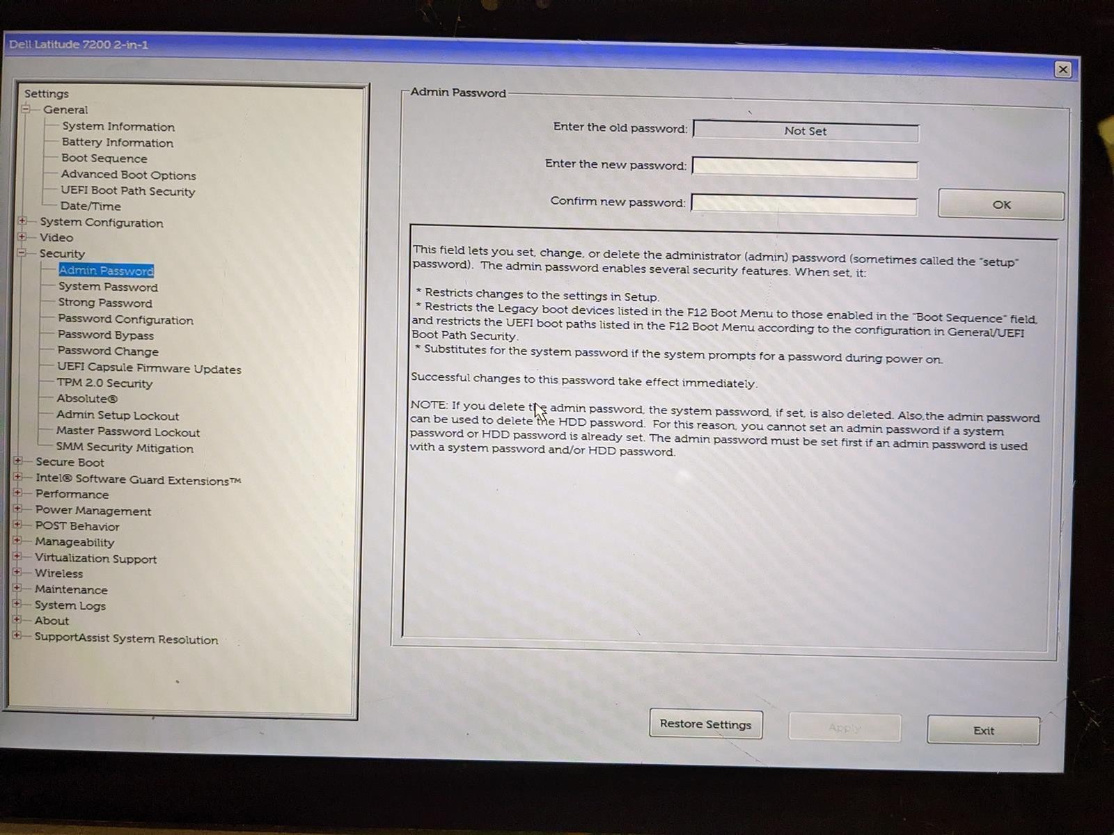 DELL LATITUDE 7200 2-IN-1 i5-8365U @ 1.60GHz, 8GB RAM, NO HDD/OS – (FOR PARTS)