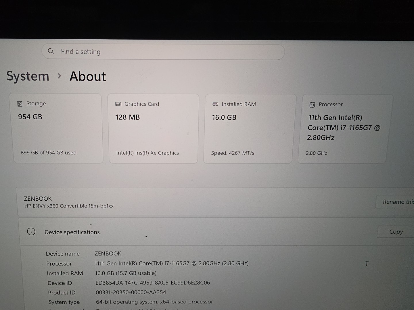 ASUS ZenBook S UX393EA-XB77T 13.9″ Touch Intel i7-1165G7 16GB 1TB W11 PRO GOLD