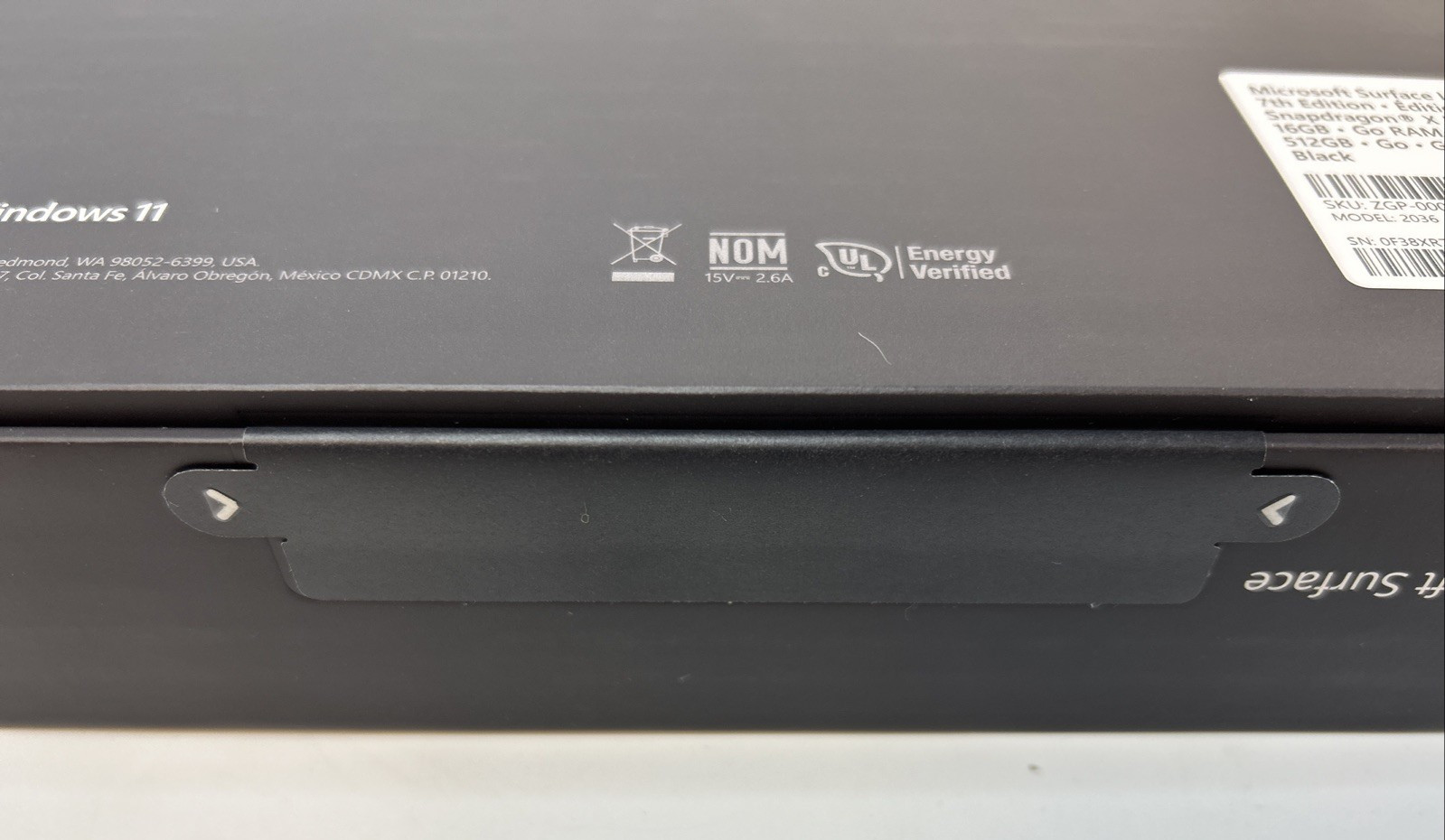 Microsoft Surface Laptop 7th Ed Snapdragon X Elite 16GB RAM 512GB Black *NEW*