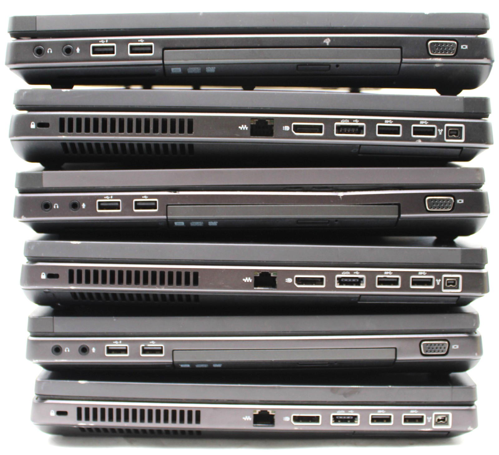 Lot of 6) HP EliteBook 8770W Workstation i5-3360M Quadro 4000M no RAM/HD/OS/Batt