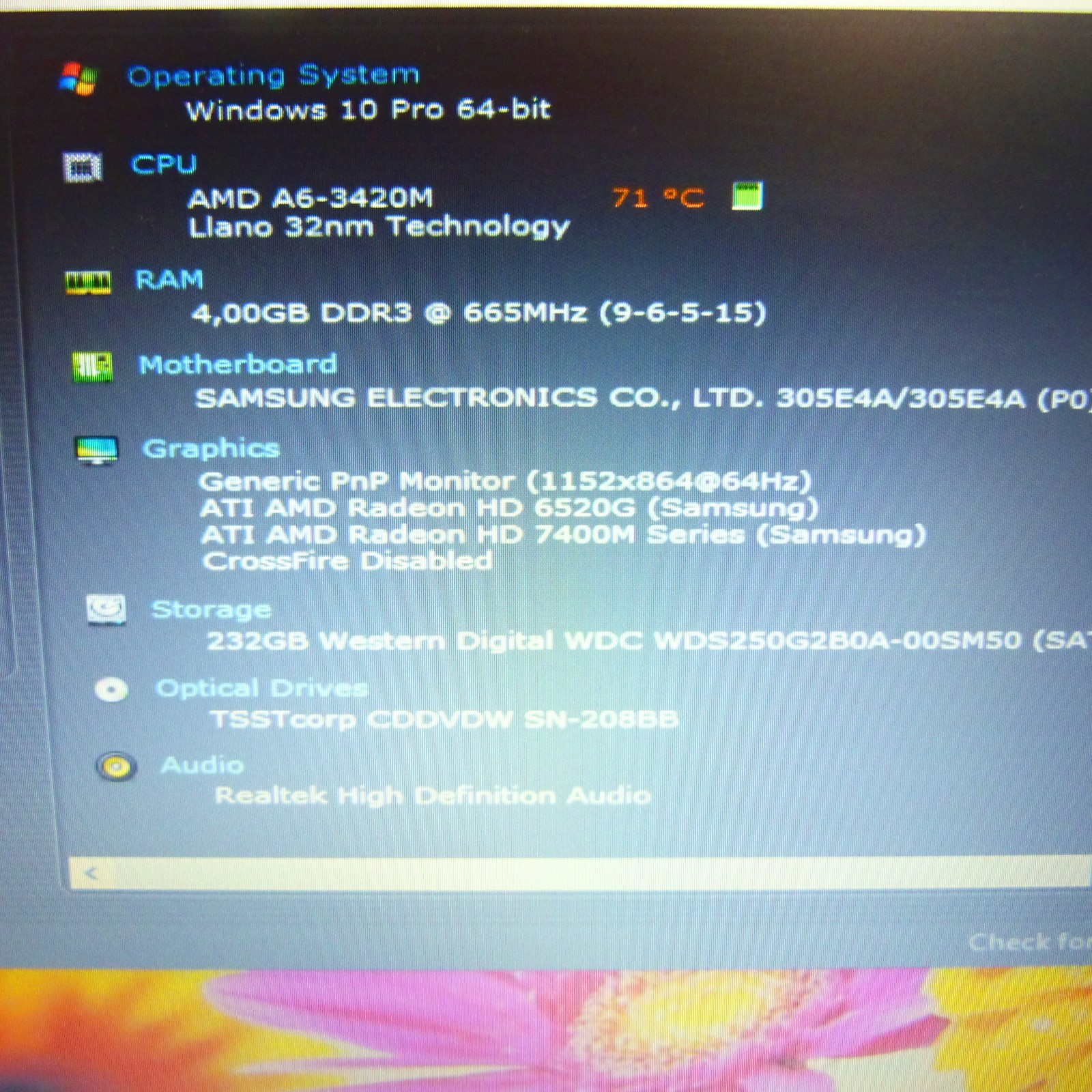 Samsung 305E PREMIUM 17″ l Windows 10 HDD l 4GB RAM l AMD A6 DUAL CORE HDMI