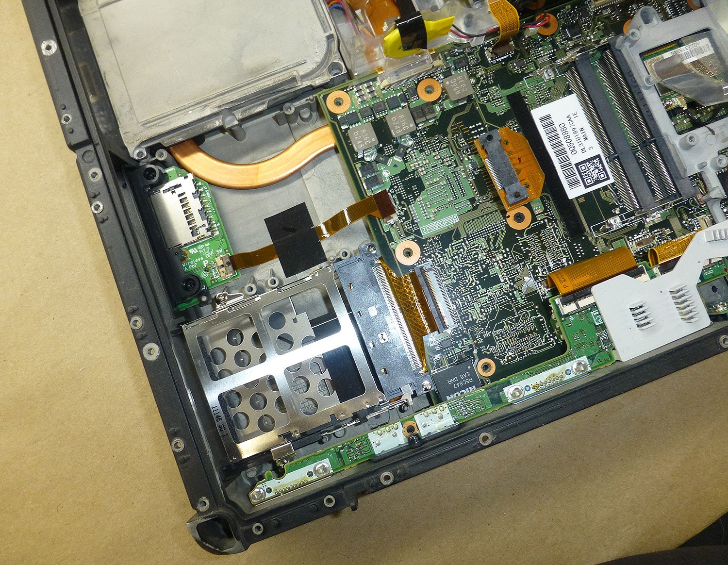 Panasonic Toughbook CF31 Frame, motherboard, and miscellaneous parts