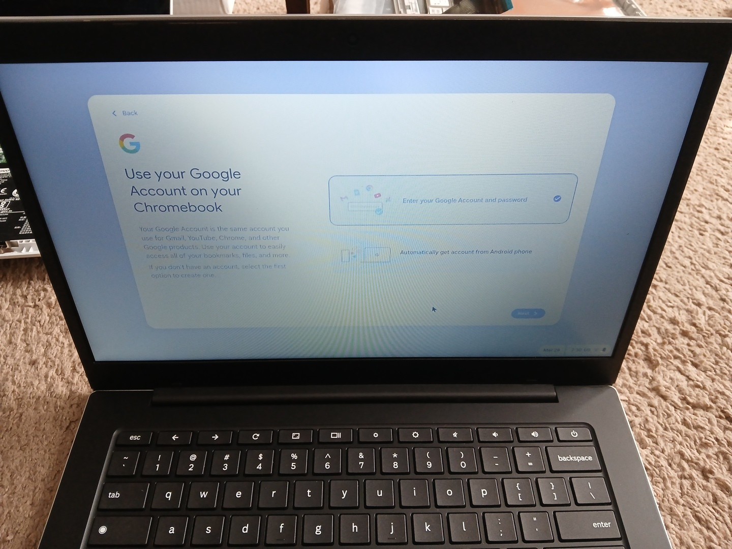 Samsung 14″ Galaxy Chromebook, XE340XDA-KA2US Intel Celeron N4500, 4GB, 64GB
