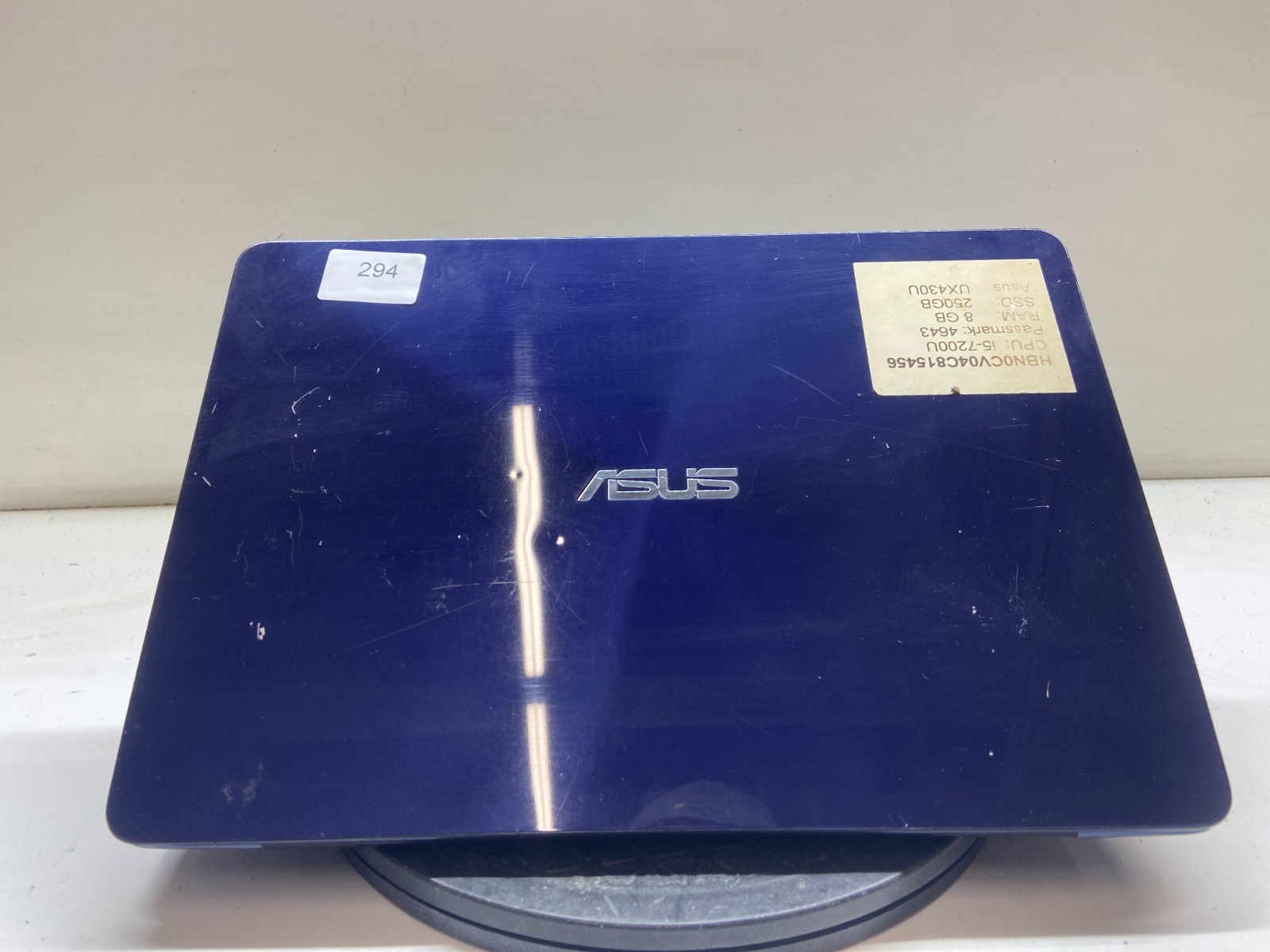Asus Zenbook UX430U Intel Core i7-7500u 2.7GHz 8GB NO HDD READ