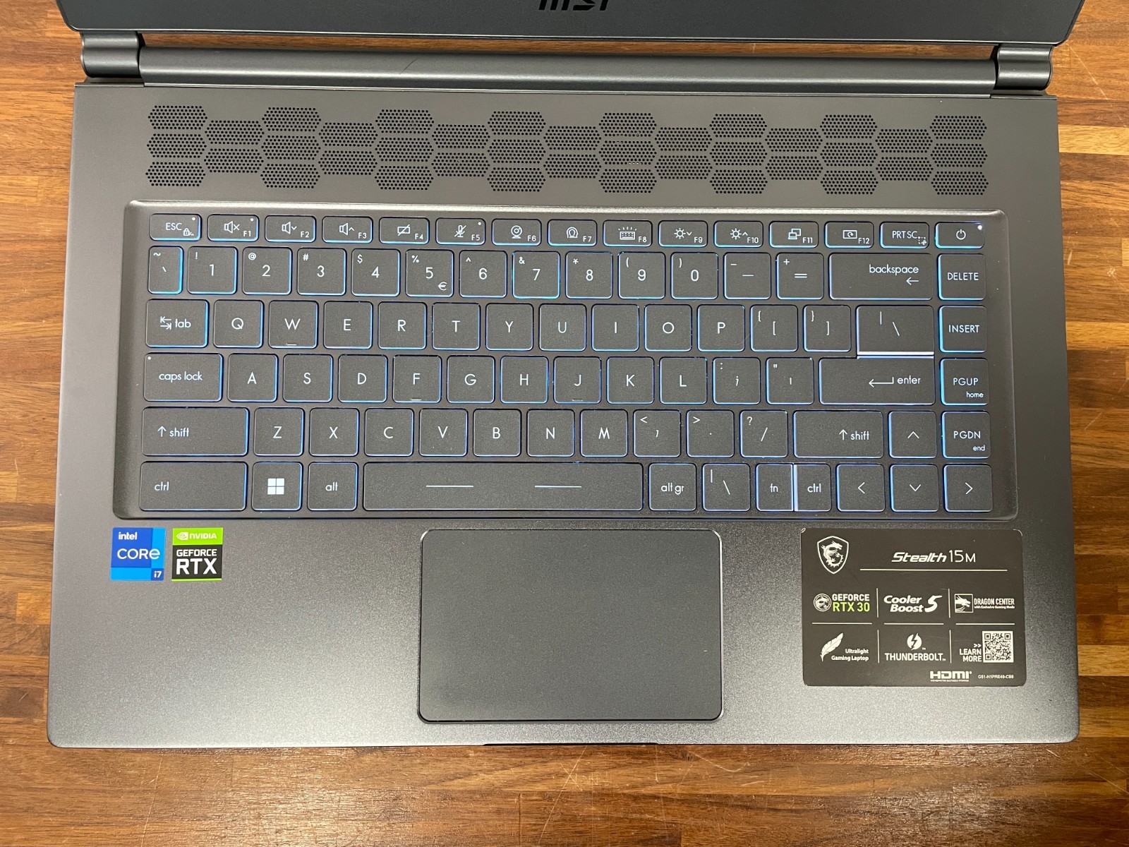 MSI Stealth 15M A11UEKV 15.6″ i7-11375H 3.3GHz 16GB RAM 512GB SSD RTX 3060
