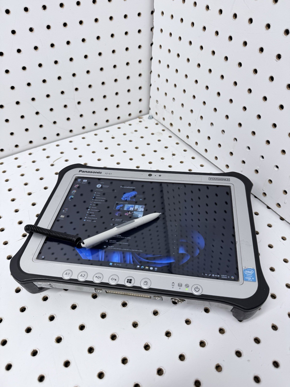 PANASONIC TOUGHPAD FZ-G1 8 GB LAN RJ45 Diagnostic Tablet I5 5th Gen Stylus Strap