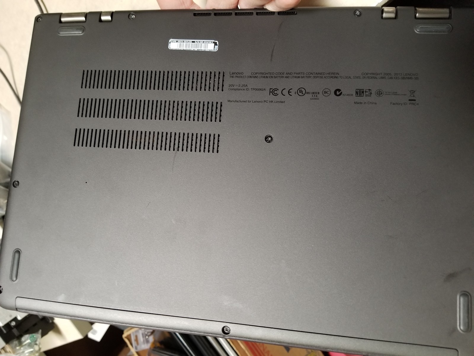 Lenovo Thinkpad Yoga S1 Intel Core i5 4th Gen 4200U (1.60 GHz) 4gb NO HDD #LL7