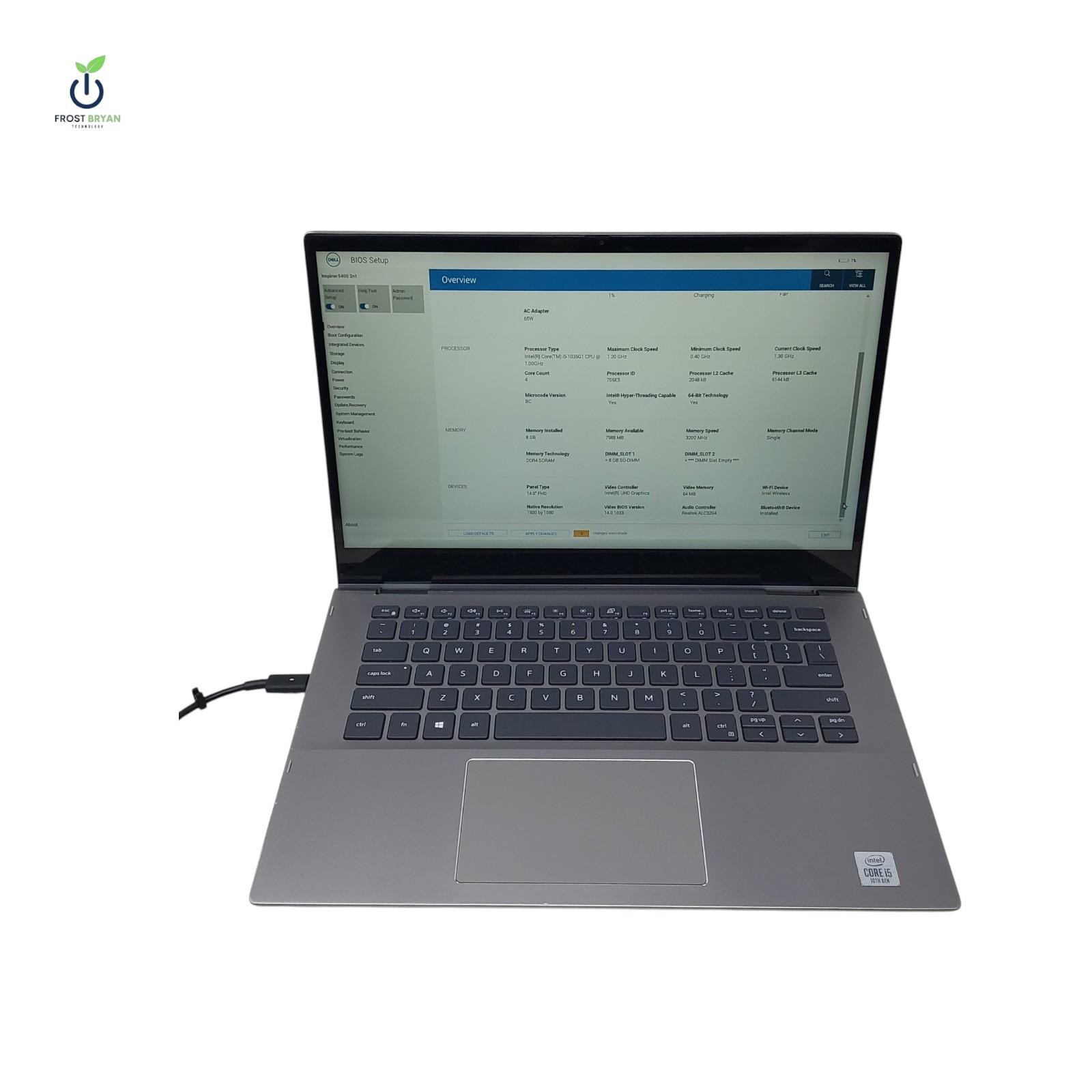 Dell Inspiron 5400 2n1 i5-1035G1 8GB RAM 256GB SSD No OS Grade C [READ]